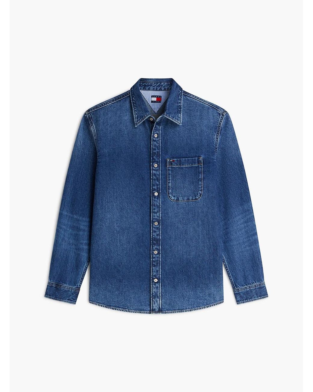 Tommy Hilfiger Blue Regular Fit Denim Shirt for men