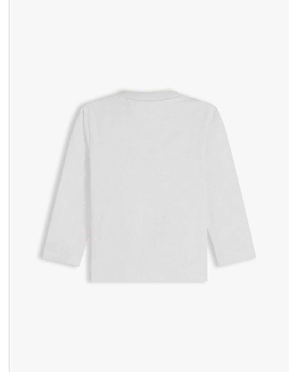 Tommy Hilfiger White Rope Logo Jersey Long Sleeve T-Shirt