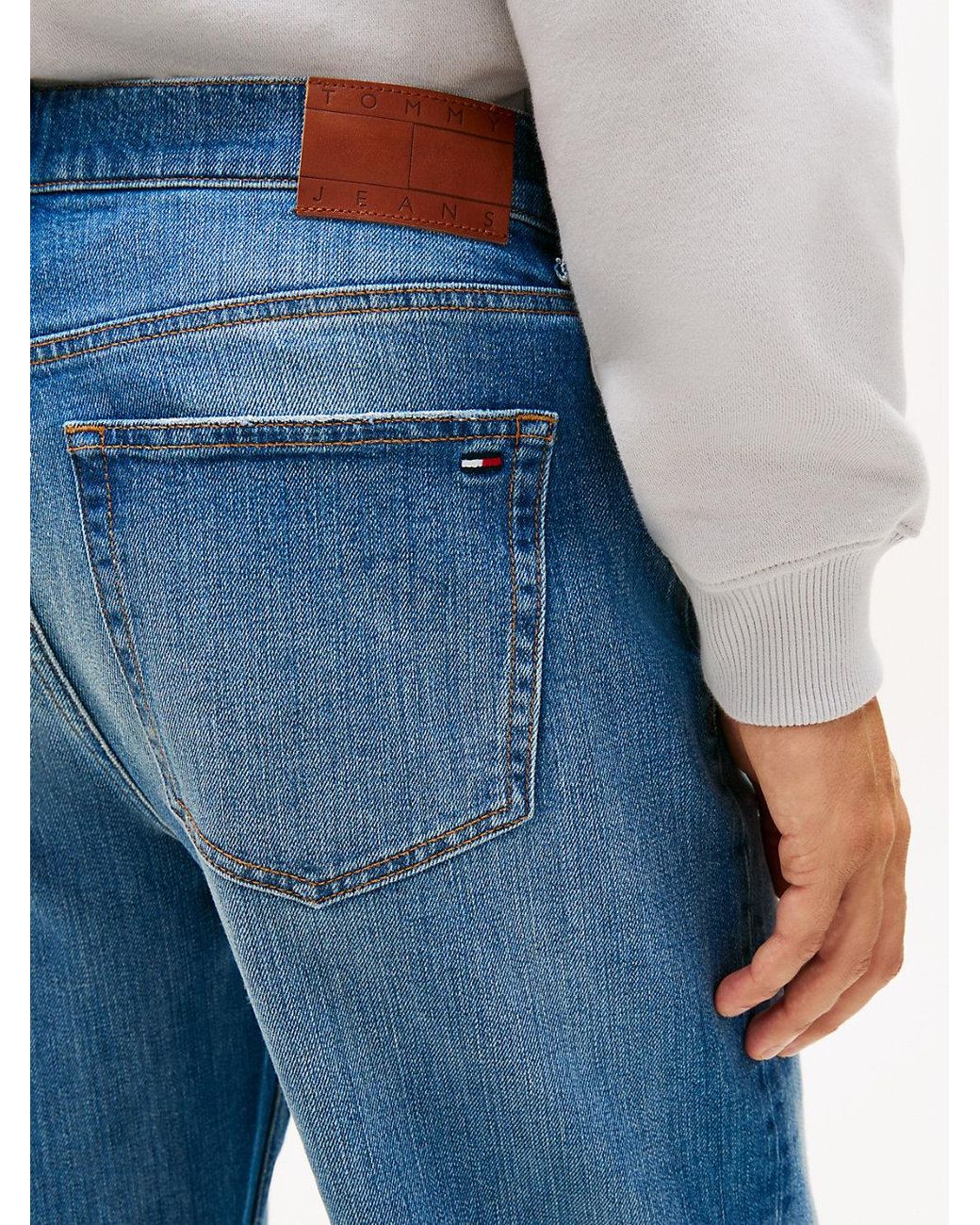 Tommy Hilfiger Green Sonny Whiskered Regular Tapered Leg Jeans for men