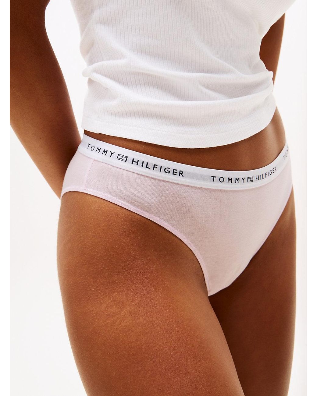 Tommy Hilfiger White Logo Waistband Briefs