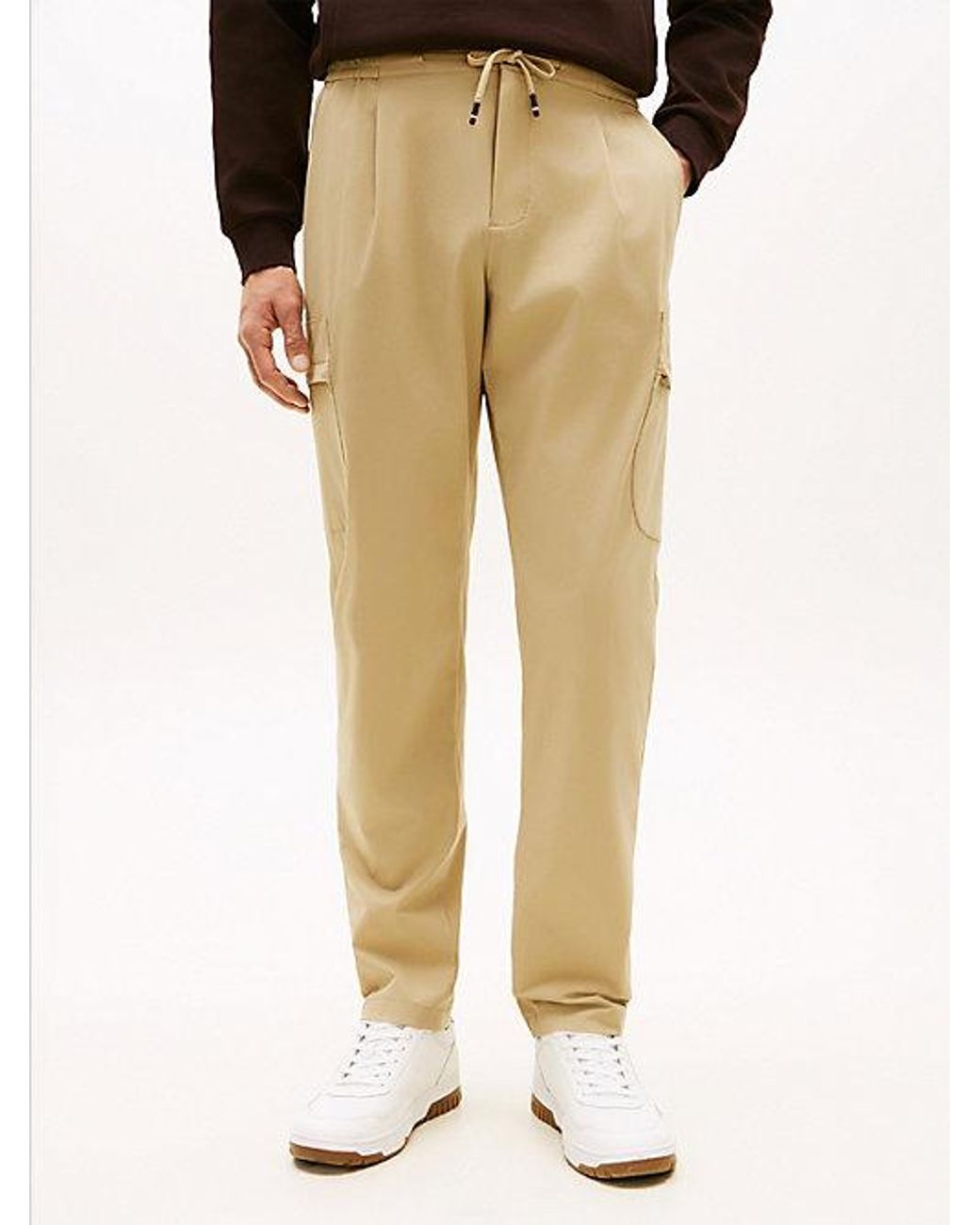 Tommy Hilfiger Black Performance Harlem Packable Tapered Trousers for men