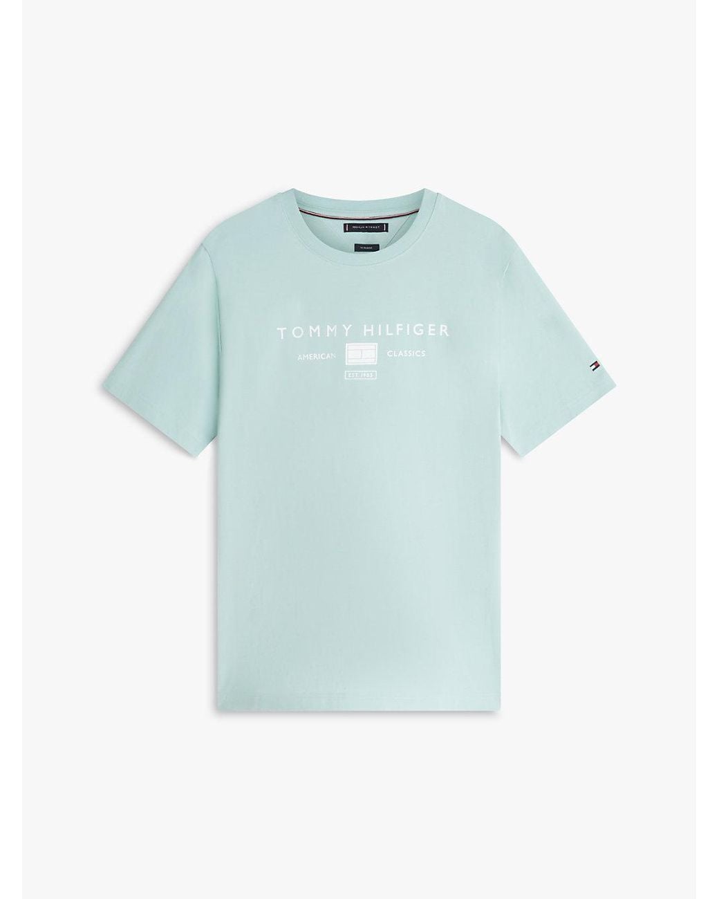 Tommy Hilfiger Green Jersey Logo T-Shirt for men