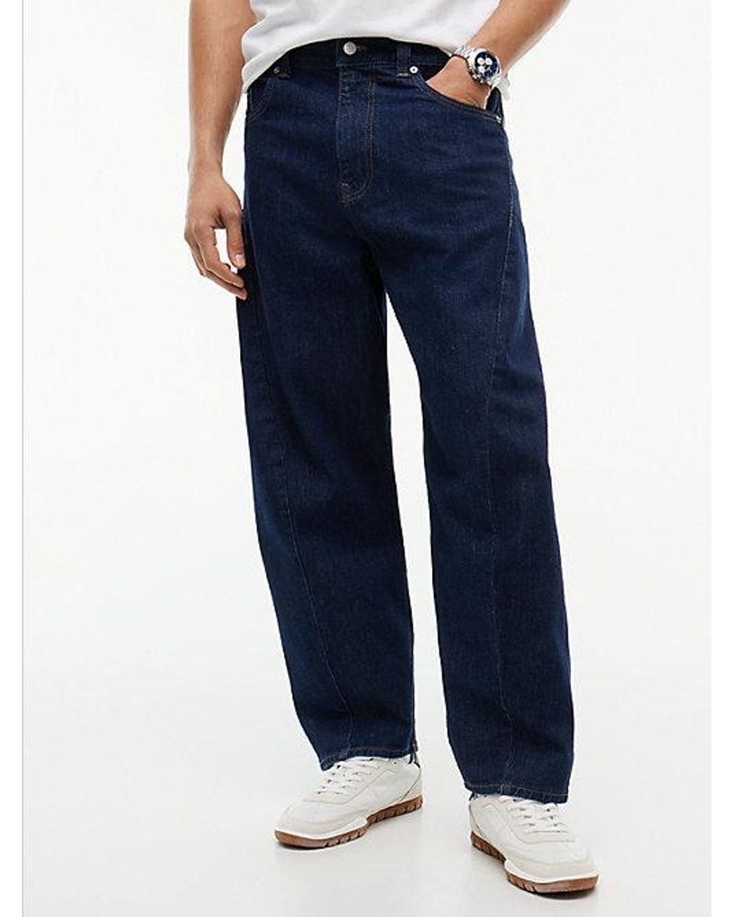 Tommy Hilfiger Blue Ashton Barrel Twisted Seam Jeans for men