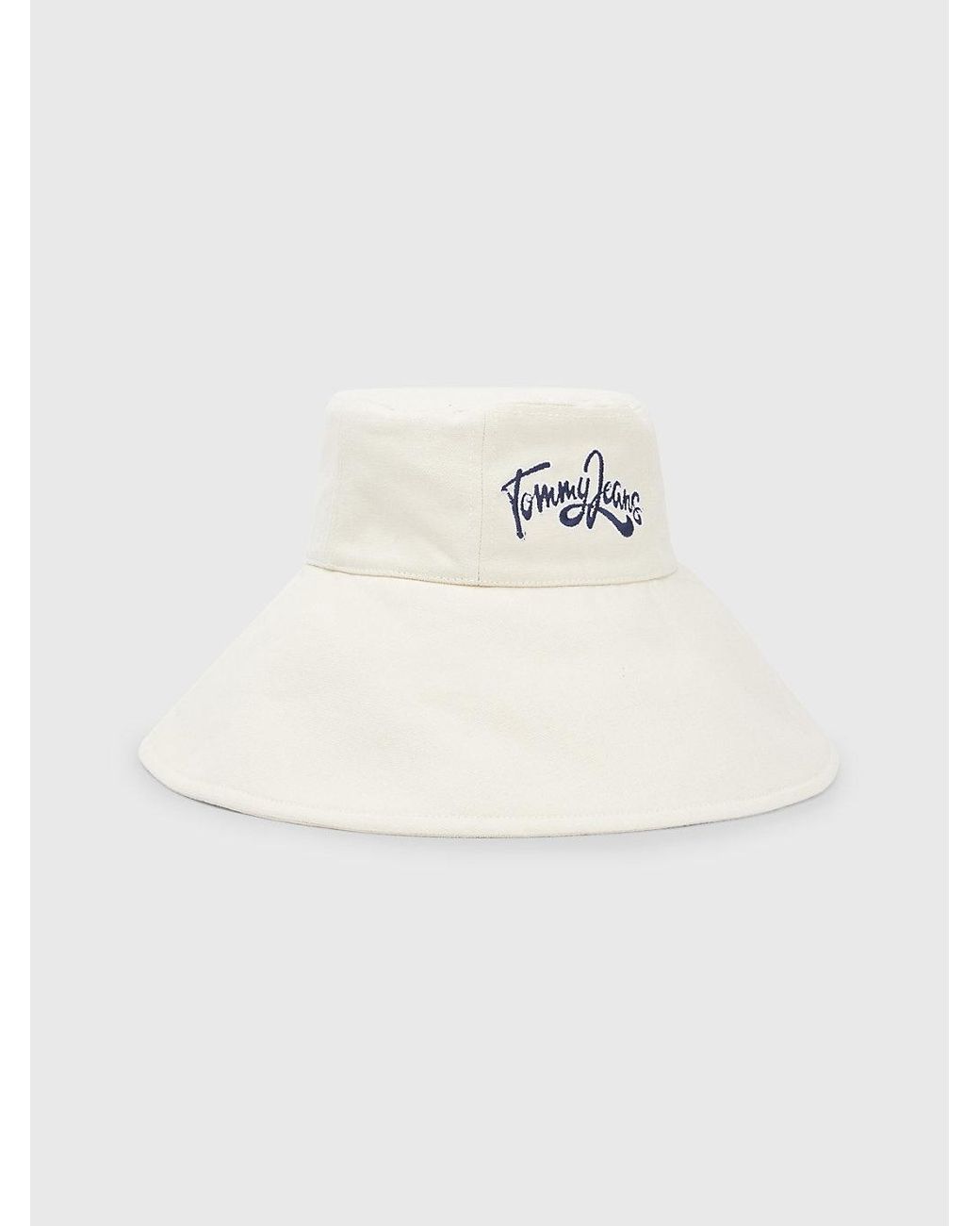 Chapeau d'été en toile Tommy Hilfiger en coloris Blanc | Lyst