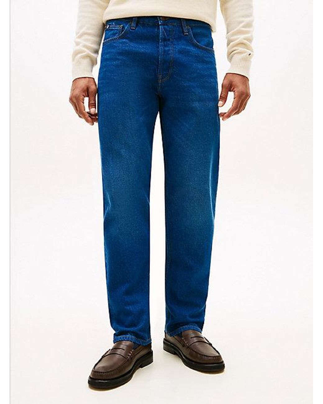 Tommy Hilfiger Blue Dover Faded Regular Straight Leg Jeans for men