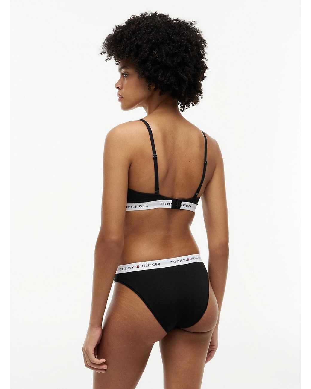 Tommy Hilfiger Black Repeat Logo Waistband Briefs