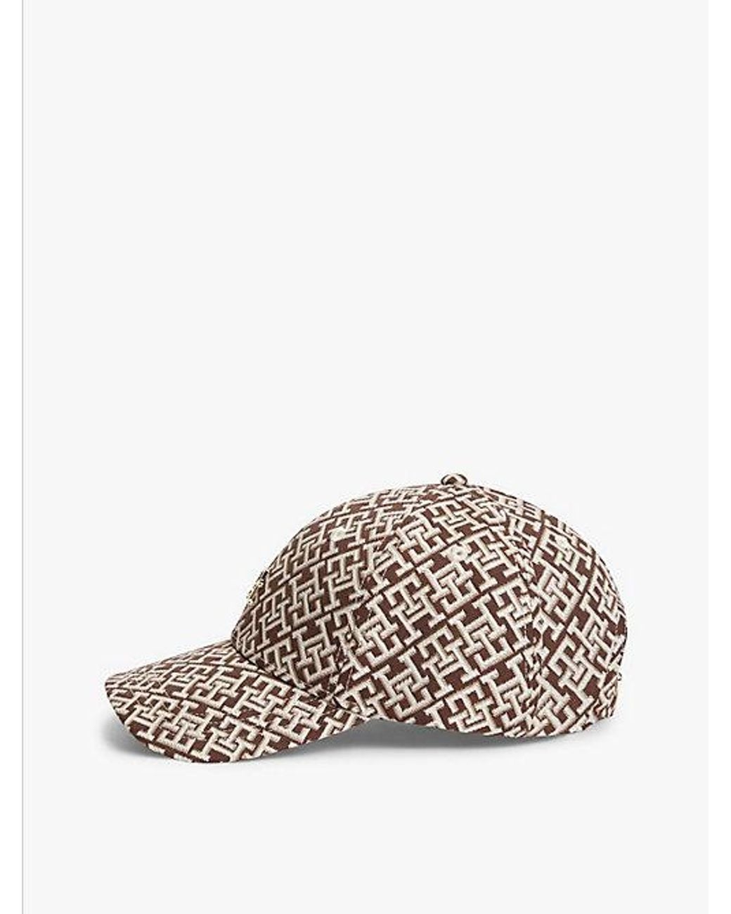 Tommy Hilfiger White Th Monogram Jacquard Baseball Cap