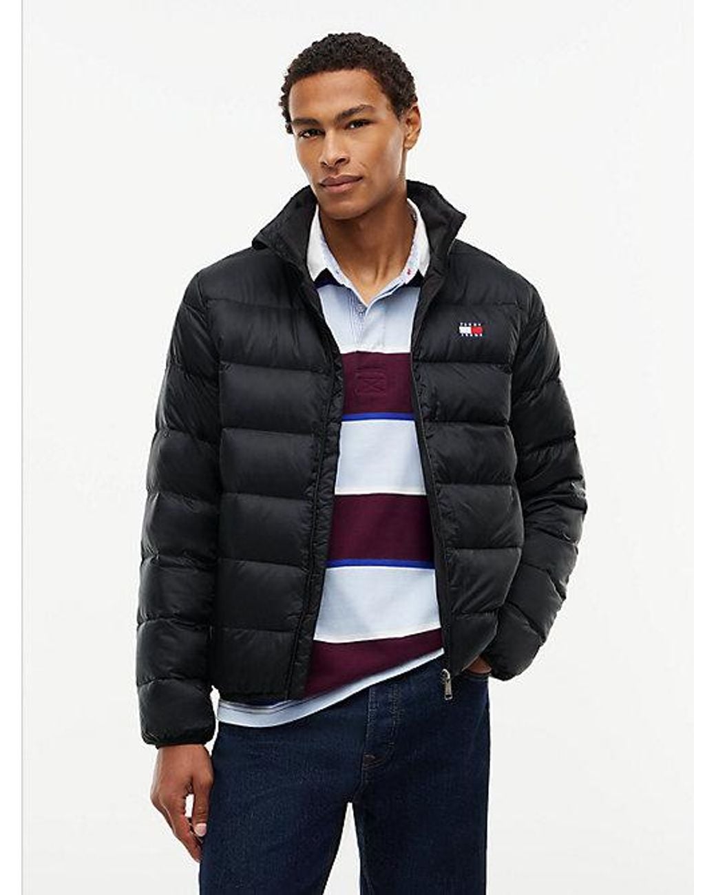 Tommy Hilfiger Blue Tommy Jeans Packable Lightweight Down Ripstop Relaxed Jacket for men