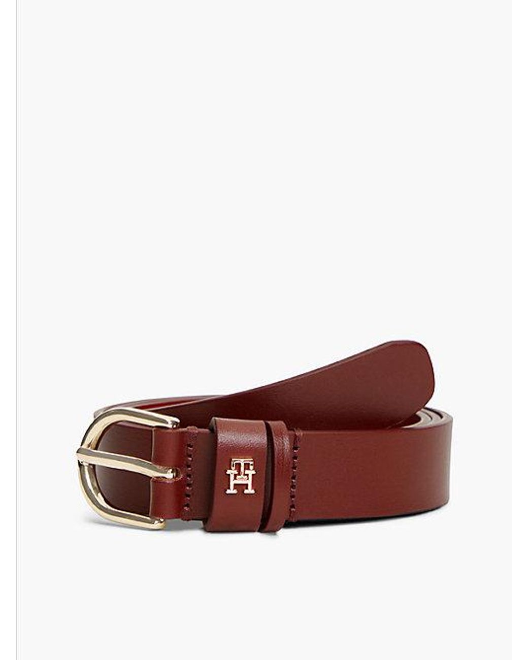 Tommy Hilfiger Brown Th Monogram Leather Belt