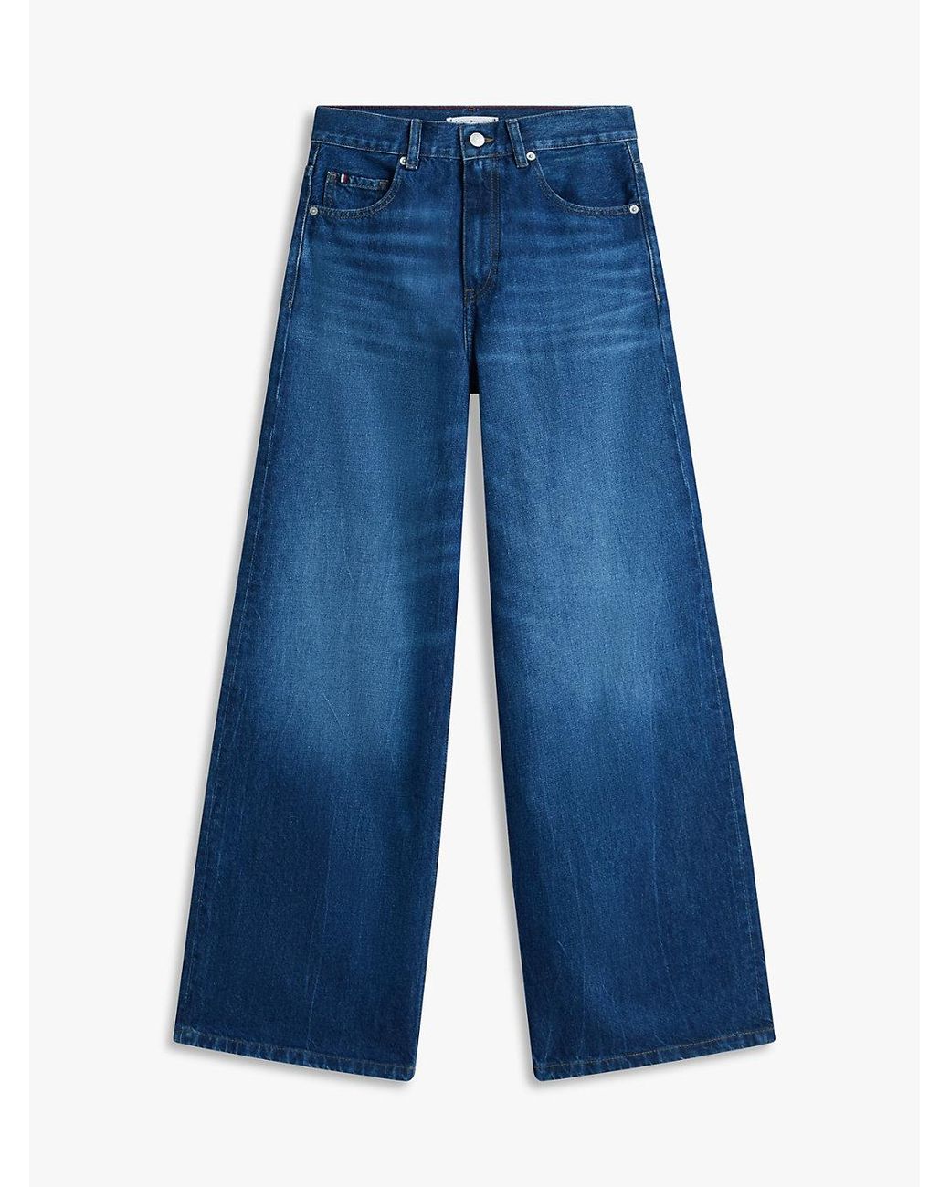 Tommy Hilfiger Blue Indie High Rise '70S Wide Jeans