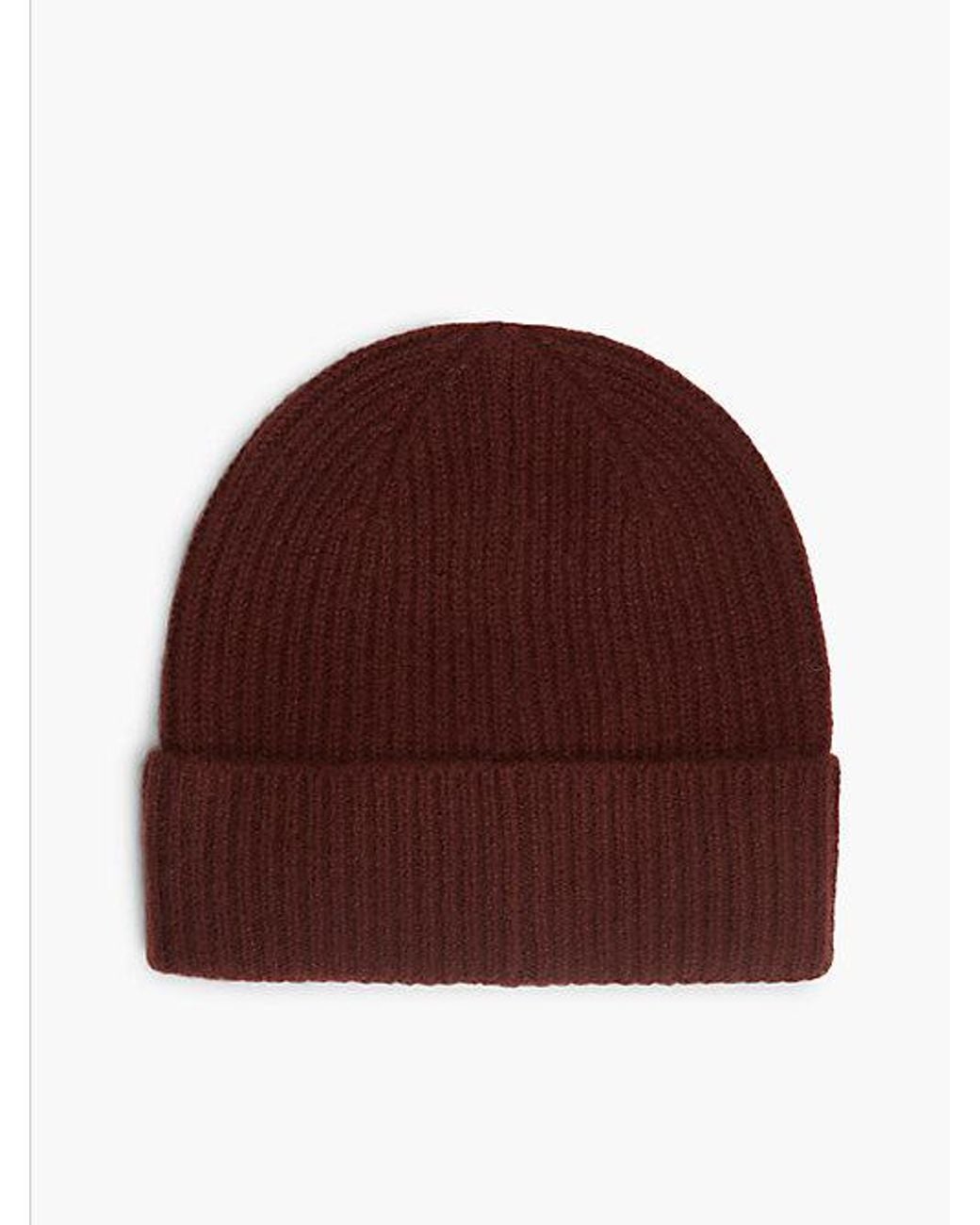 Tommy Hilfiger Red Pure Cashmere Th Monogram Plaque Beanie