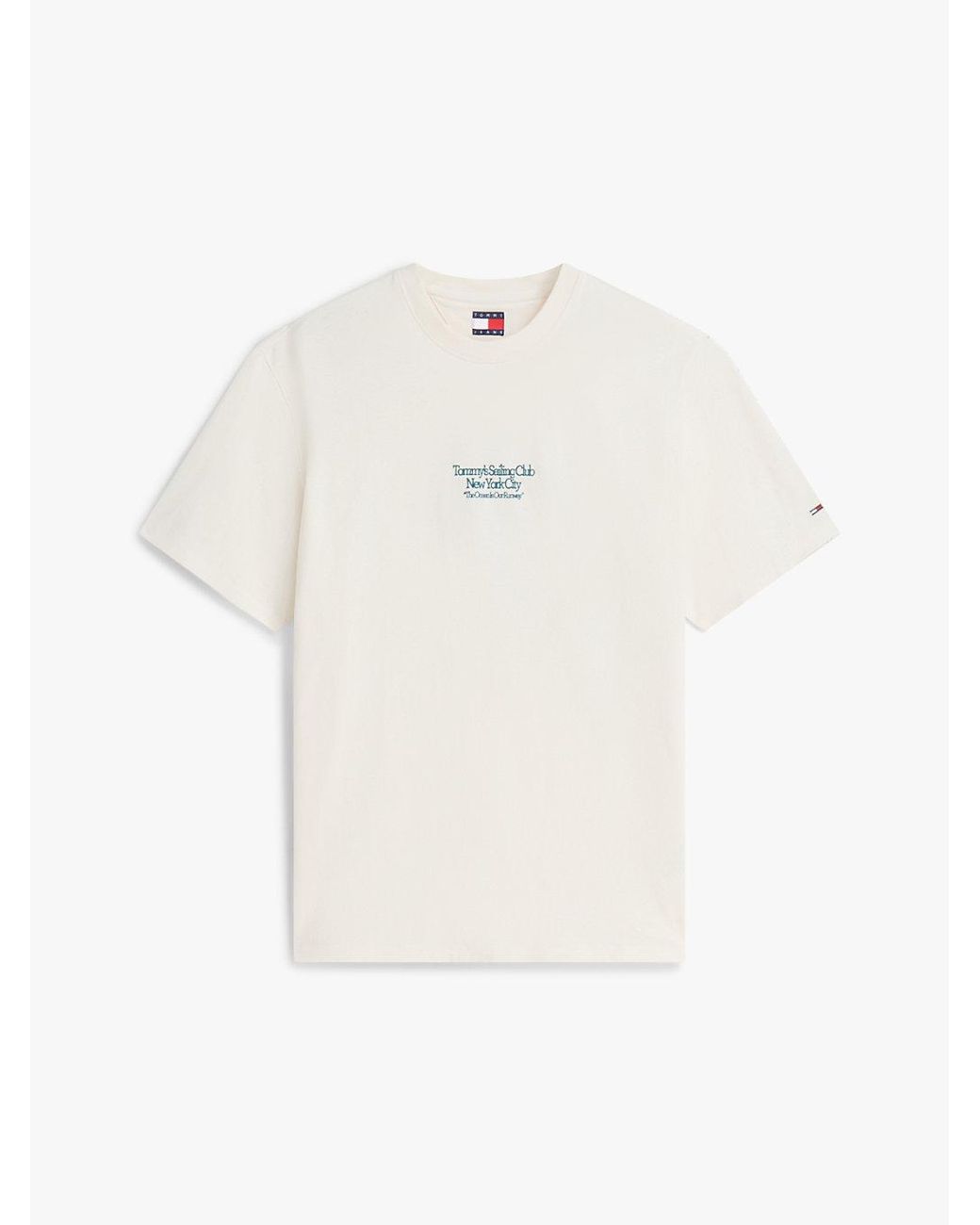 Tommy Hilfiger White Back Graphic Relaxed Jersey T-Shirt for men