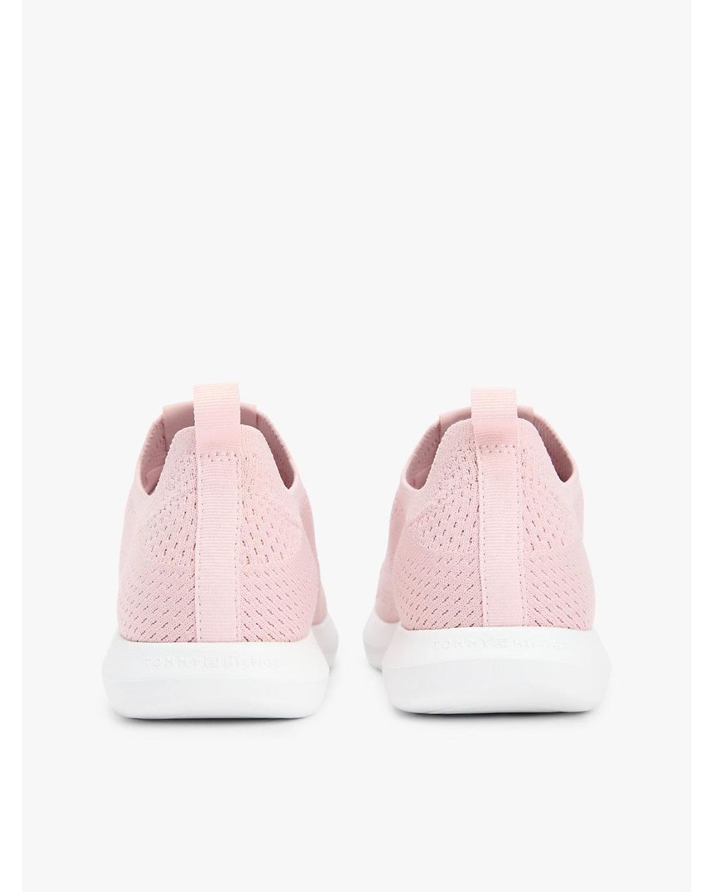 Tommy Hilfiger Pink Knit Lightweight Mono-Sock Slip-On Trainers