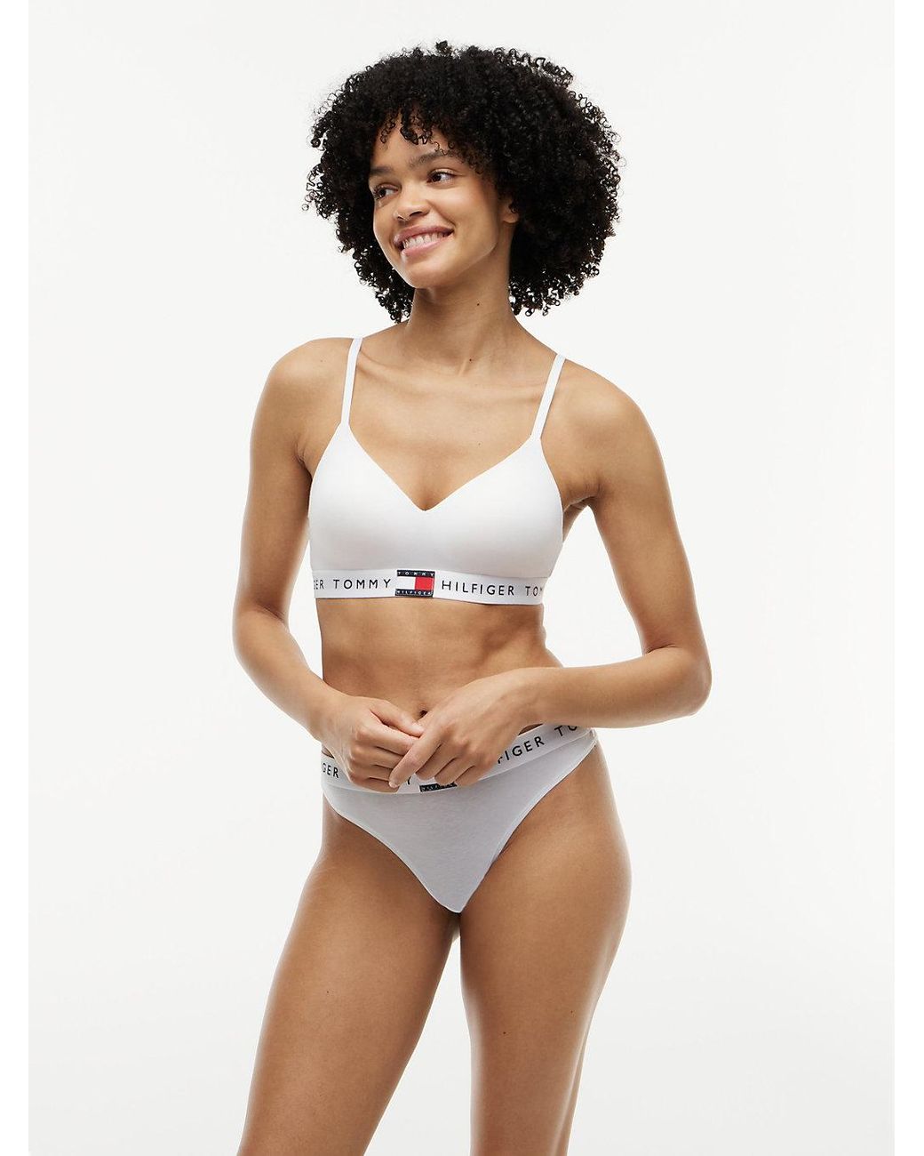 Tommy Hilfiger White Heritage Moulded Push-up Bralette