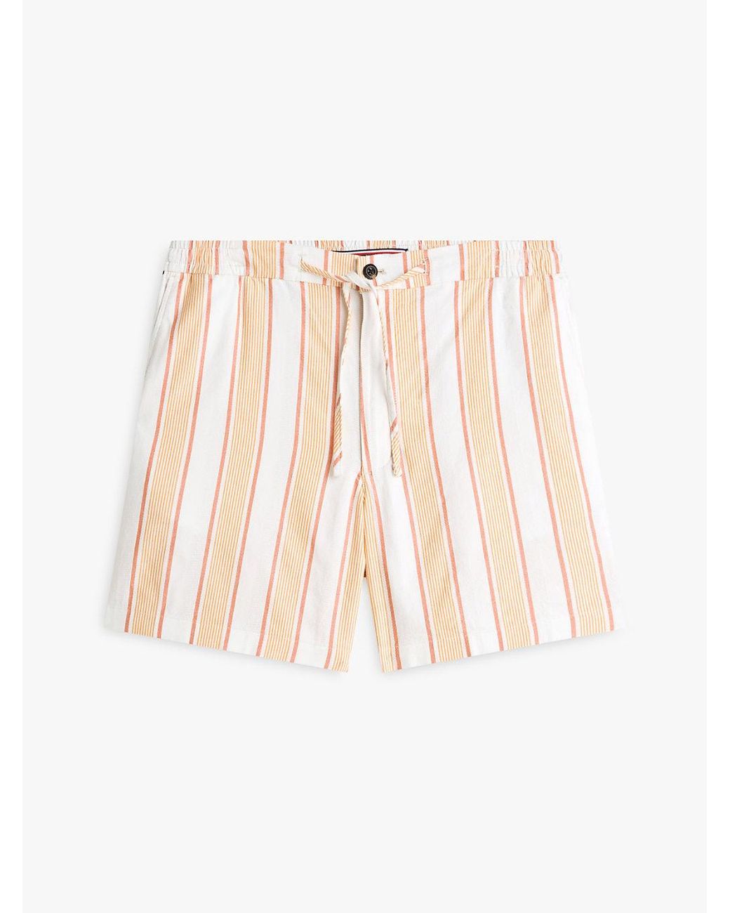 Tommy Hilfiger Natural Dover Open Weave Dobby Regular Fit Shorts for men