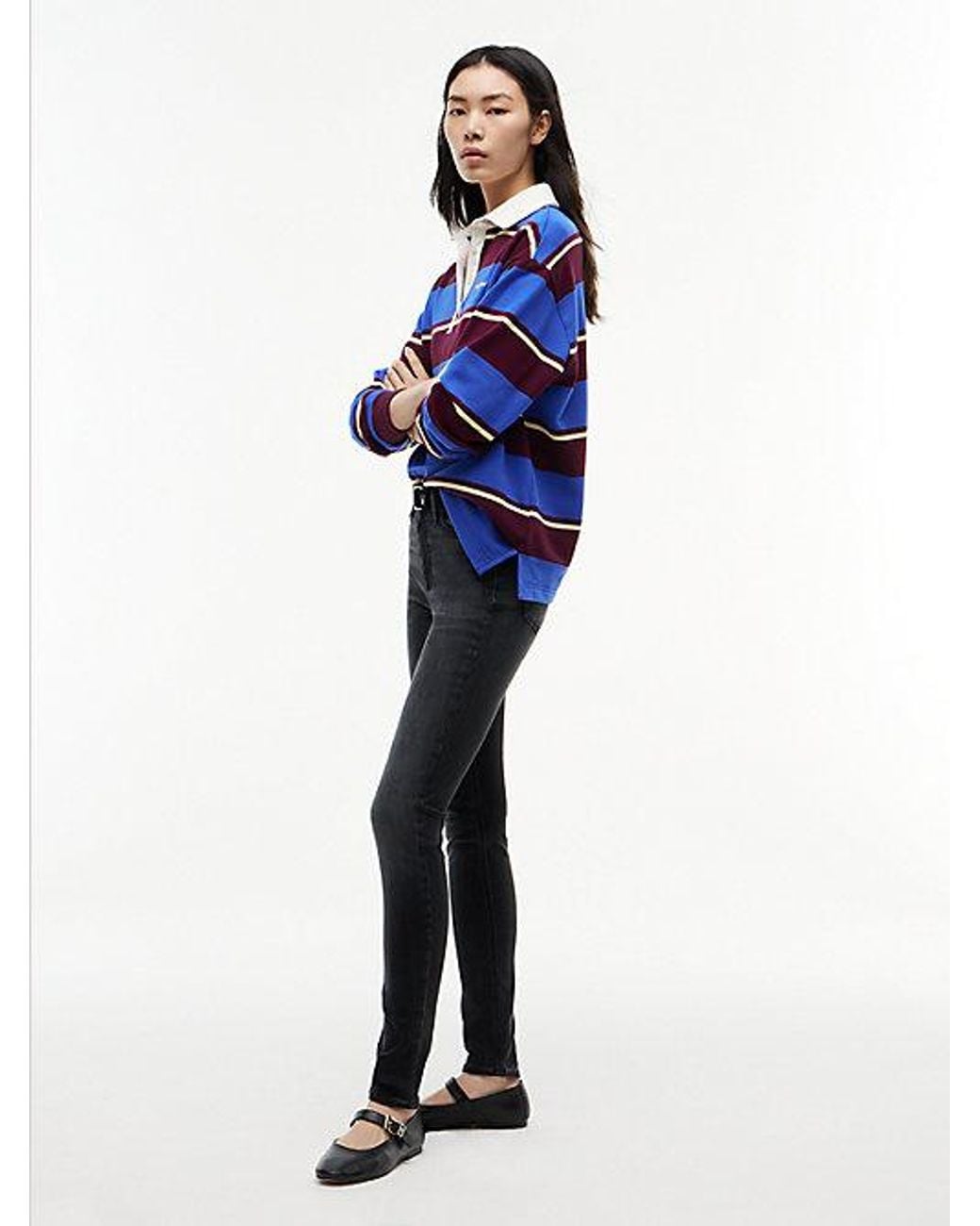 Tommy Hilfiger Blue Tommy Jeans Nora Mid Rise Skinny Jeans