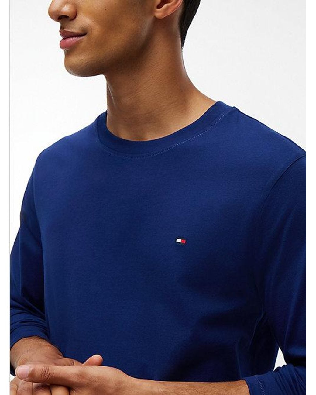 Tommy Hilfiger Blue Signature Logo Waistband Pyjama Set for men