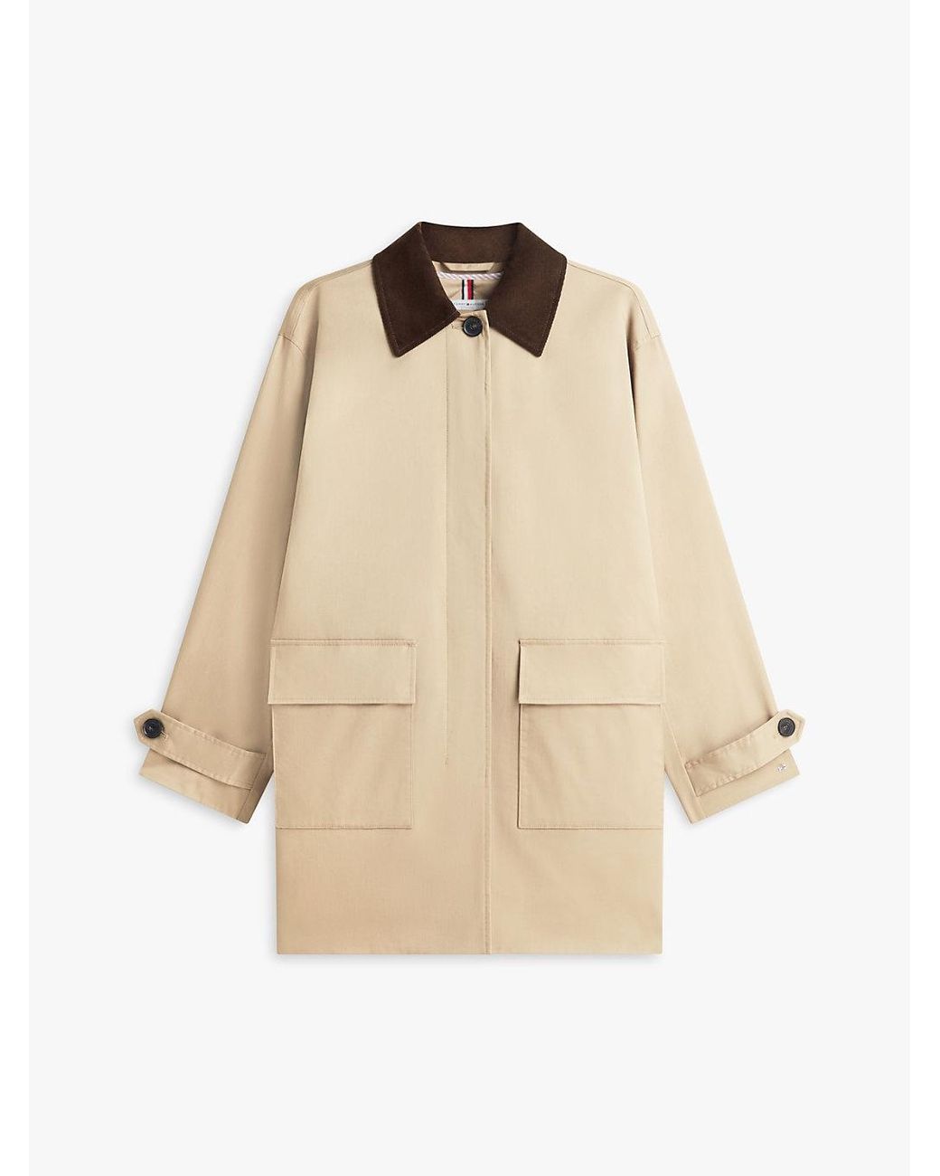 Tommy Hilfiger Natural Water Repellent Twill 2-In-1 Coat