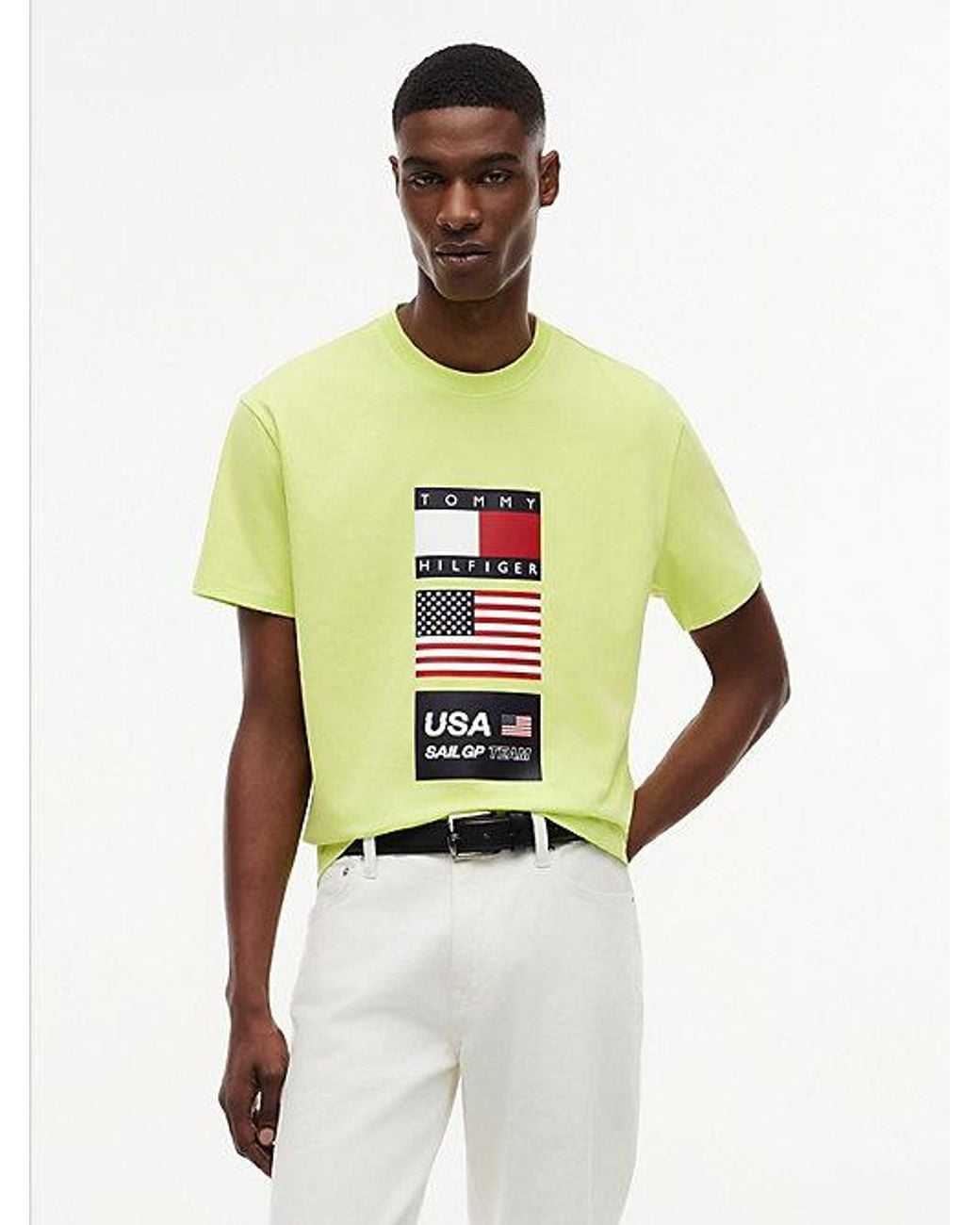 Tommy Hilfiger Green Tommy X U.S. Sail Gp Team Logo T-Shirt