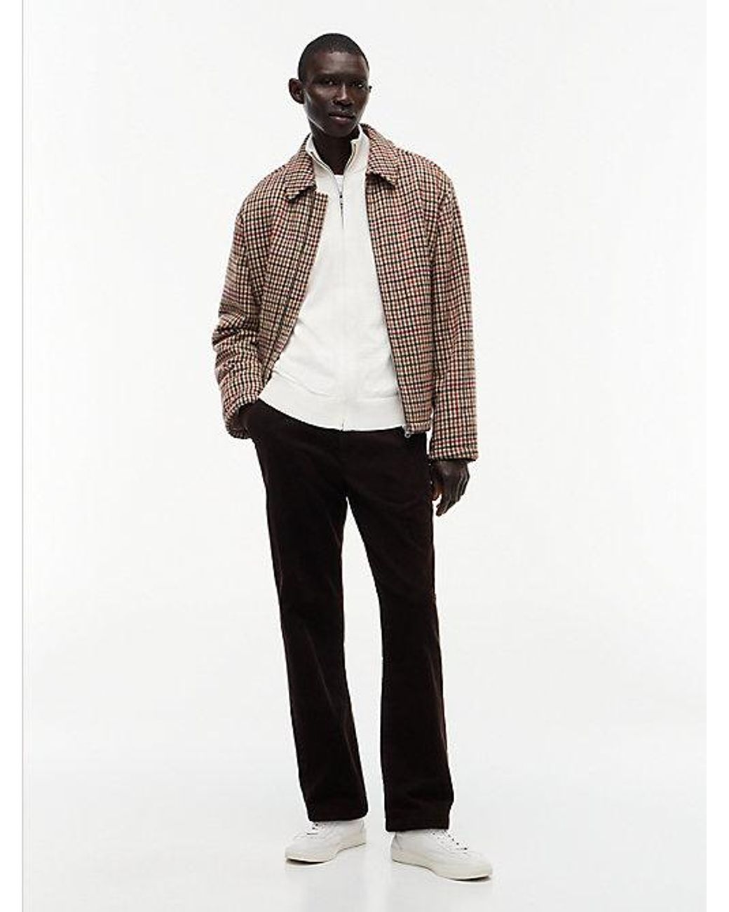 Tommy Hilfiger White Zip Thru Jumper With Cashmere for men