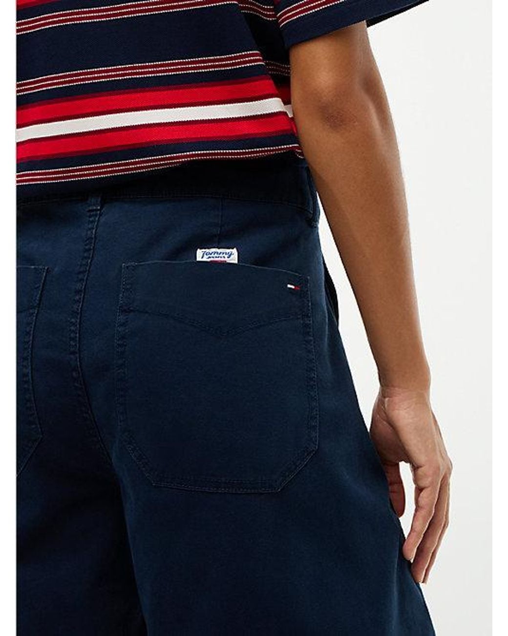 Tommy Hilfiger Blue Tommy Jeans Barrel Leg Oxford Trousers