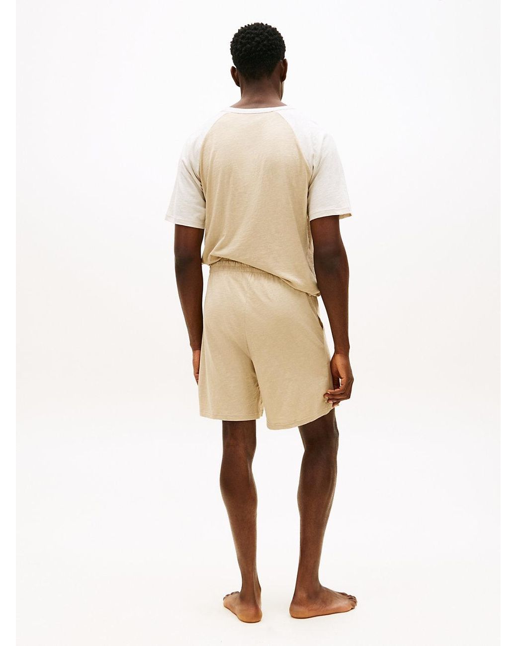 Tommy Hilfiger Natural Essential Textured Jersey Pyjama Shorts for men