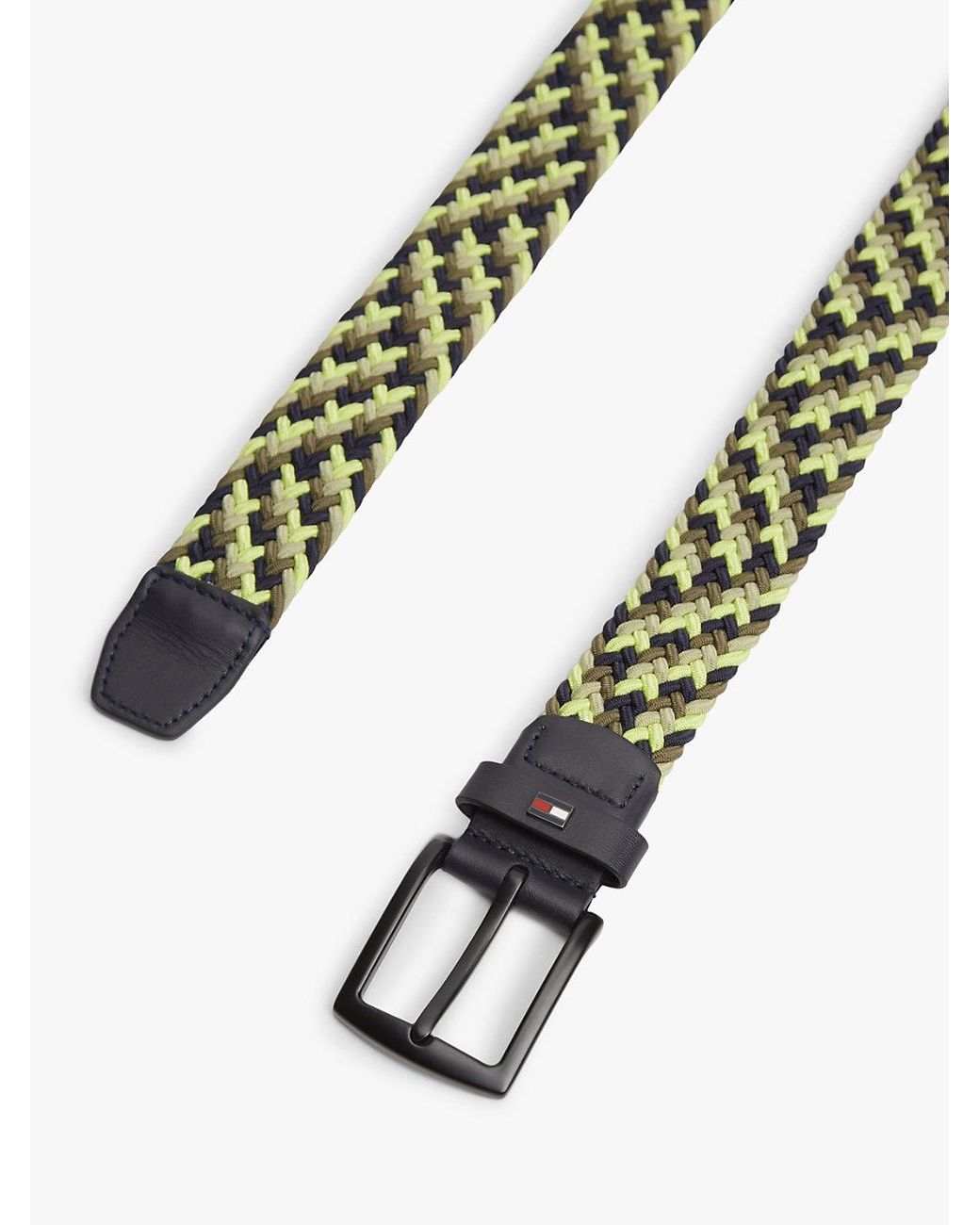 Cintura Denton Elastica Intrecciata di Tommy Hilfiger in Multicolor da Uomo