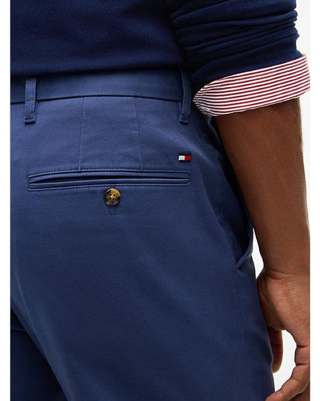 Tommy Hilfiger Blue 1985 Dover Regular Straight Leg Chinos for men