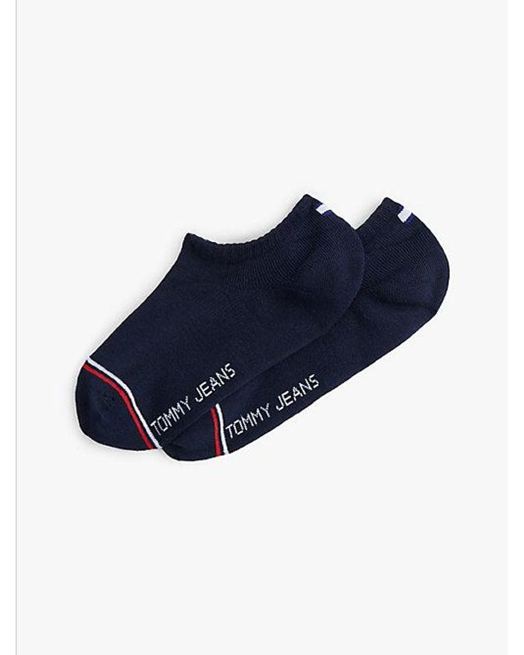 Tommy Hilfiger Blue Tommy Jeans 2 Pack Flag Embroidery Footie Socks