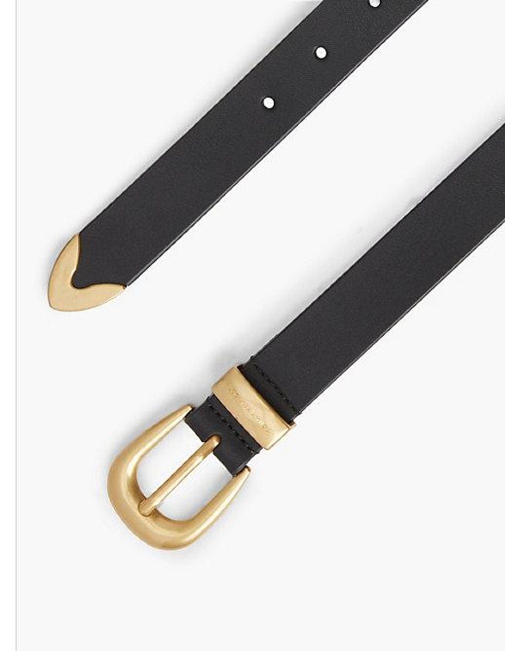 Tommy Hilfiger Multicolor Leather Western Rounded Buckle Belt