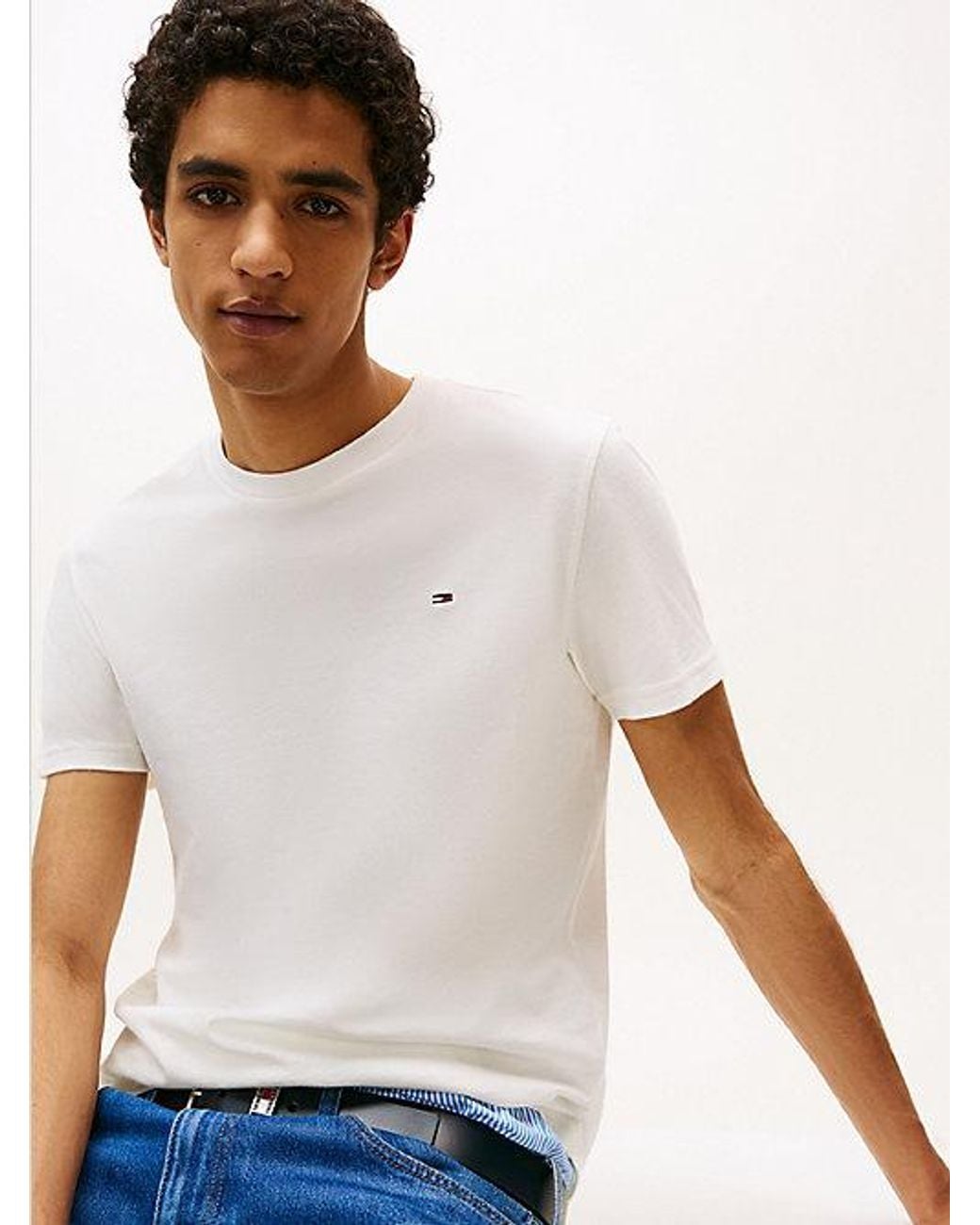 Tommy Hilfiger Black 2-Pack Tommy Flag Extra Slim T-Shirts for men