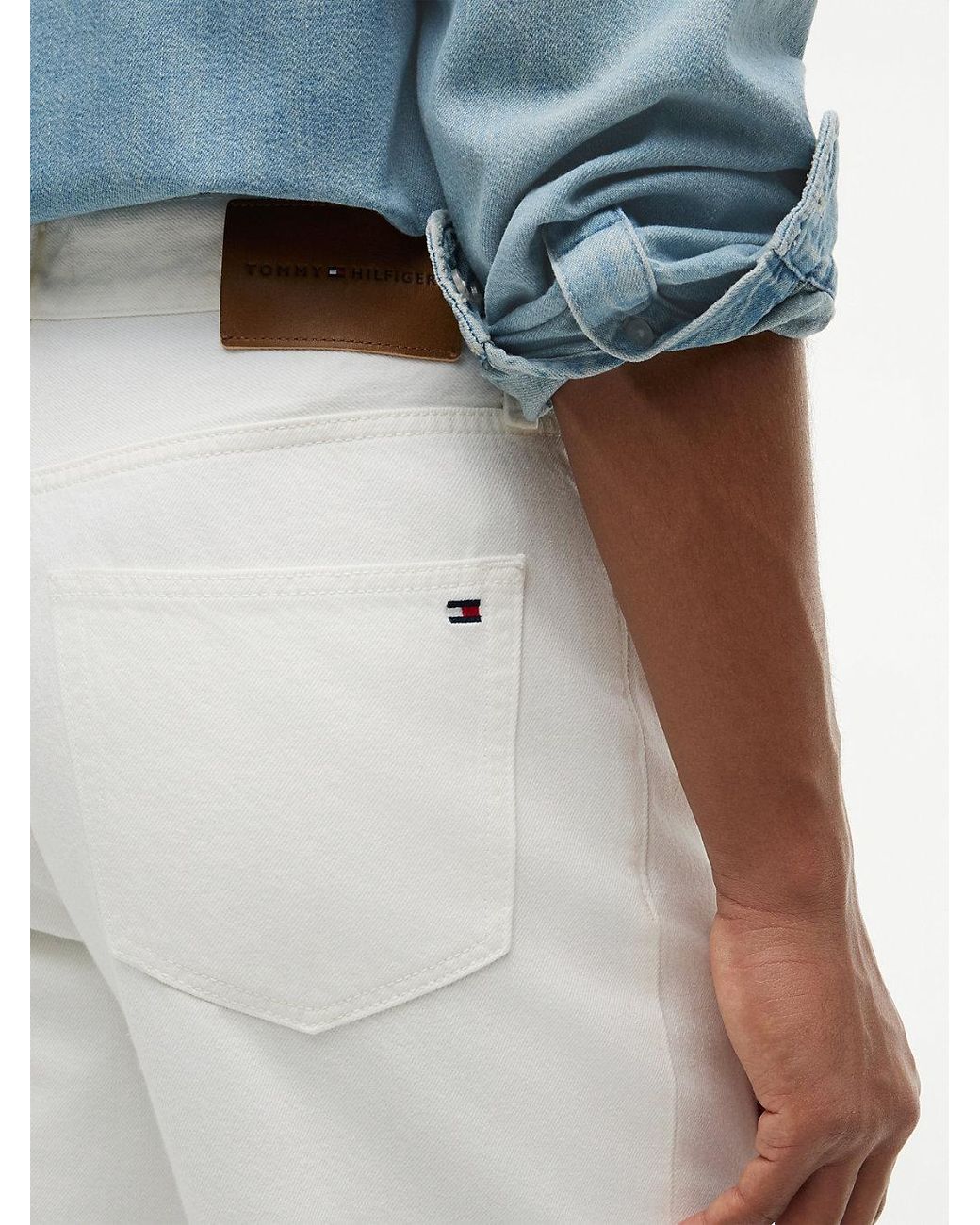 Tommy Hilfiger White Washed Relaxed Jeans for men