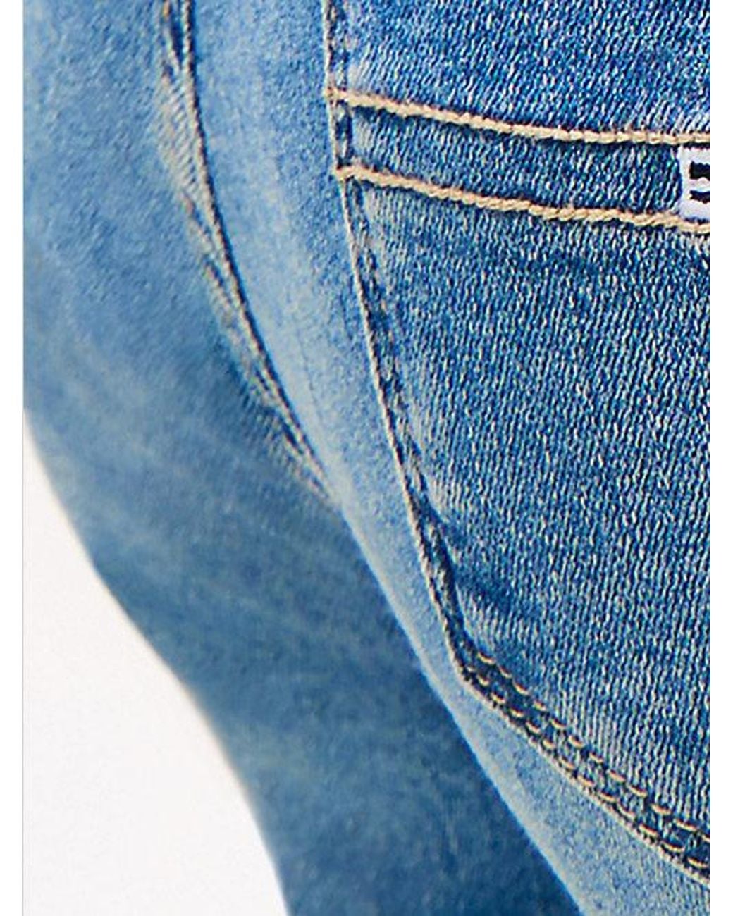 Tommy Hilfiger Blue Nora Mid Rise Skinny Faded Jeans