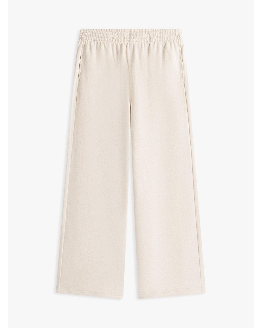 Tommy Hilfiger White Essential Logo Wide Leg Lounge Trousers