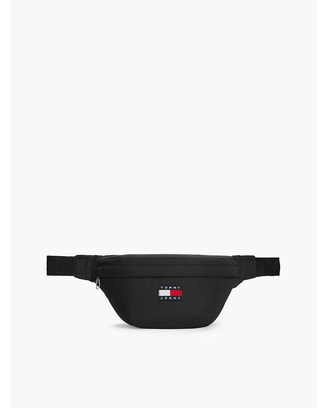 Tommy Hilfiger Black Essential Repeat Logo Bum Bag for men
