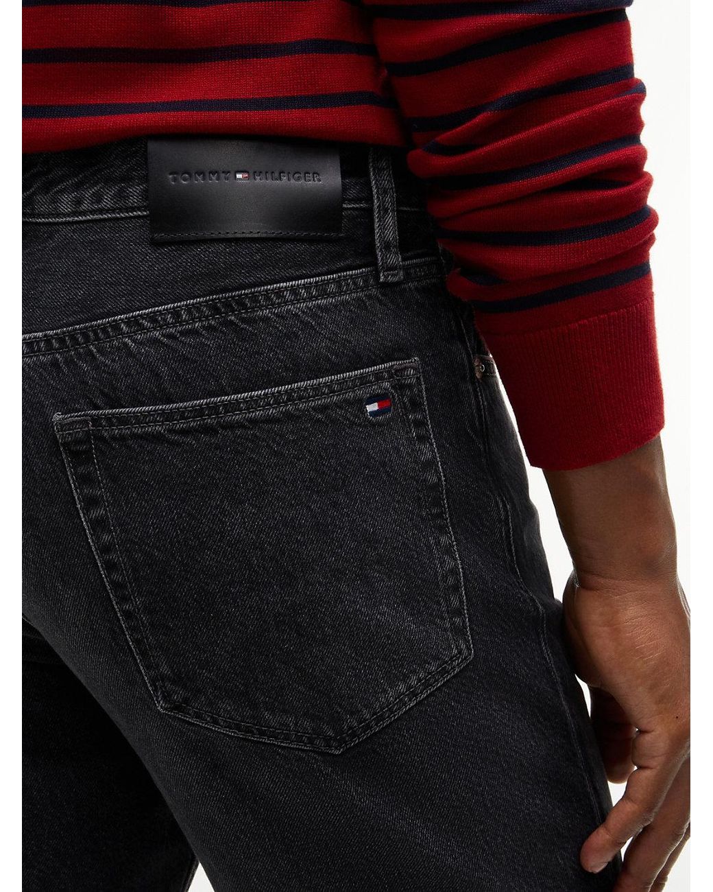 Tommy Hilfiger Blue Dover Whiskered Regular Straight Leg Jeans for men