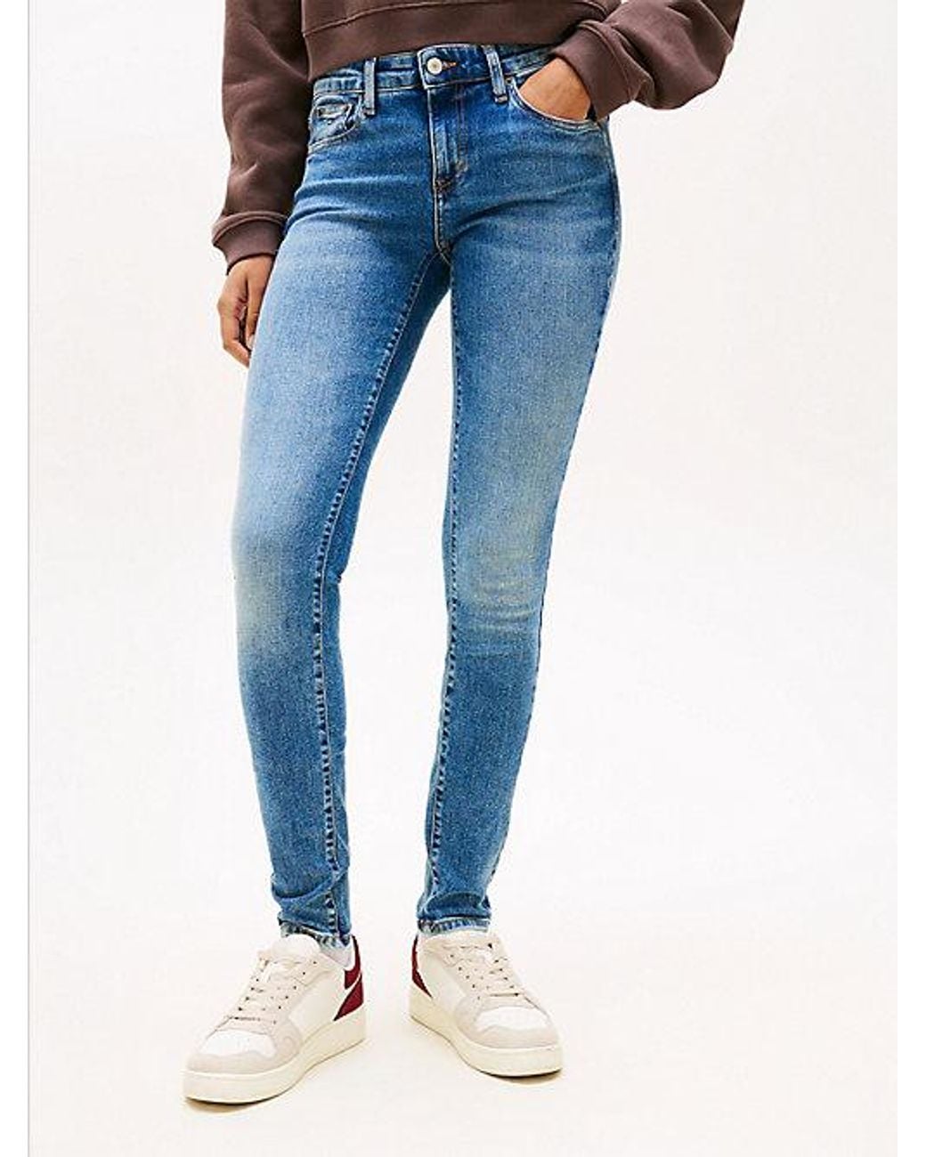 Tommy Hilfiger Blue Lightweight Low Rise Skinny Jeans