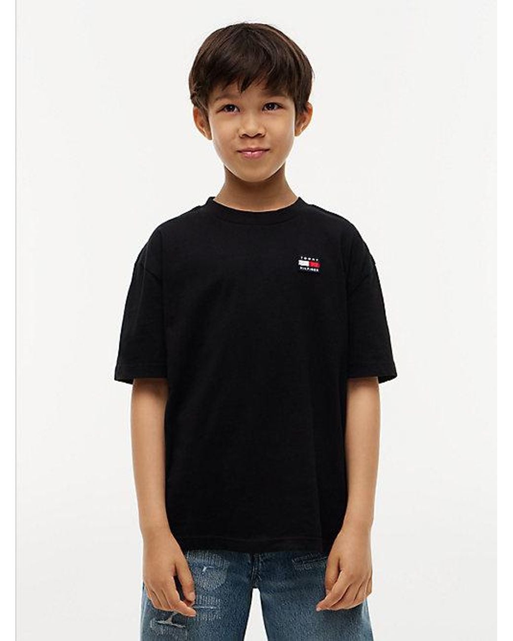 Tommy Hilfiger Black Flag Logo Jersey T-Shirt