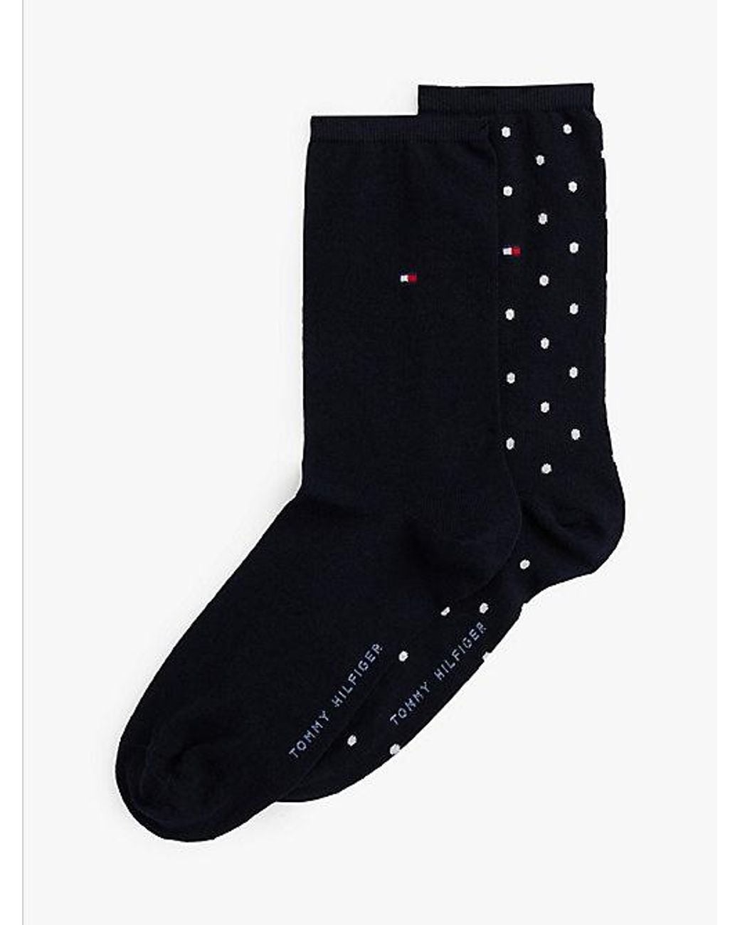 Tommy Hilfiger Black 2-Pack Polka Dot Socks