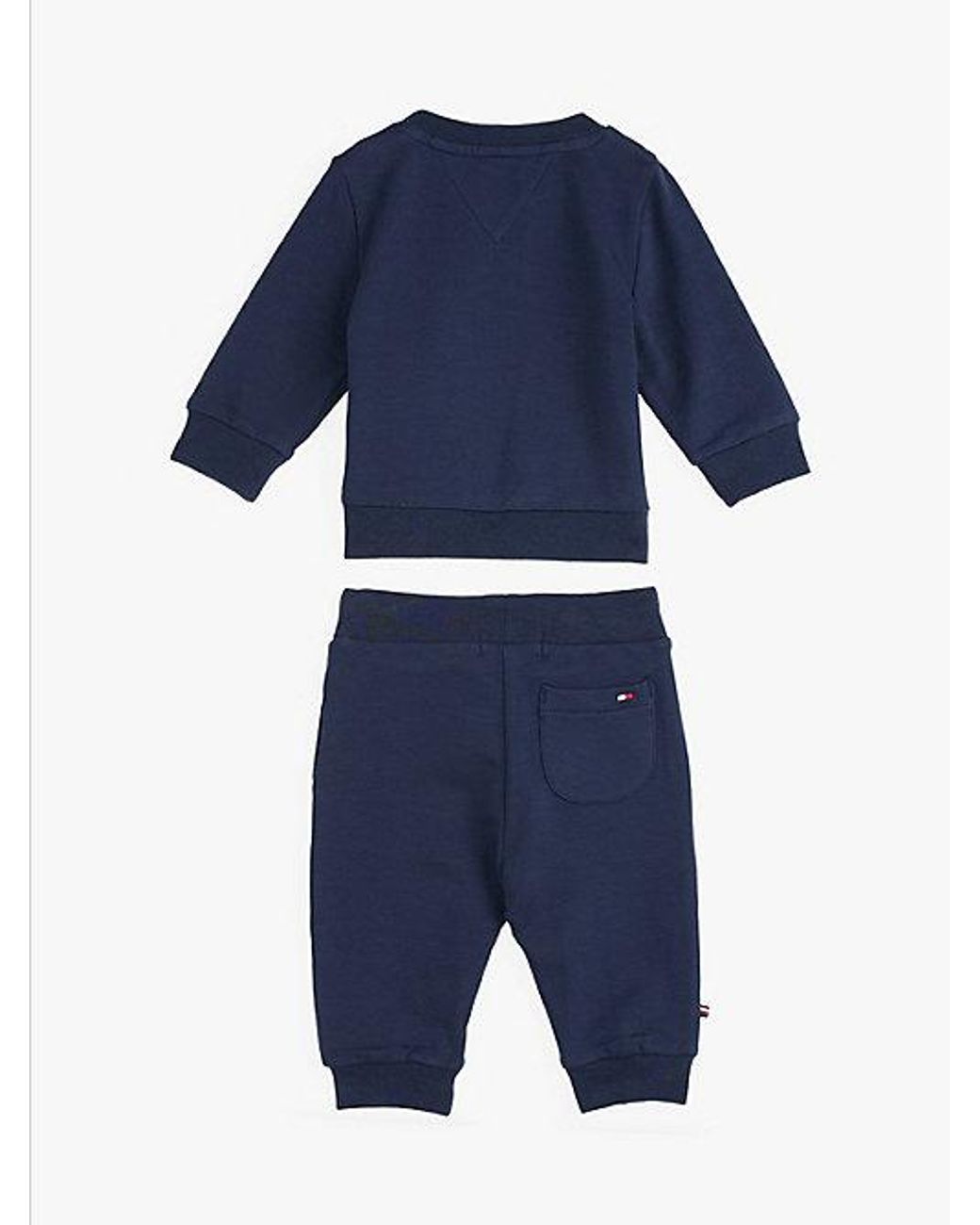 Tommy Hilfiger Blue Essential Logo Sweatshirt And Joggers Set