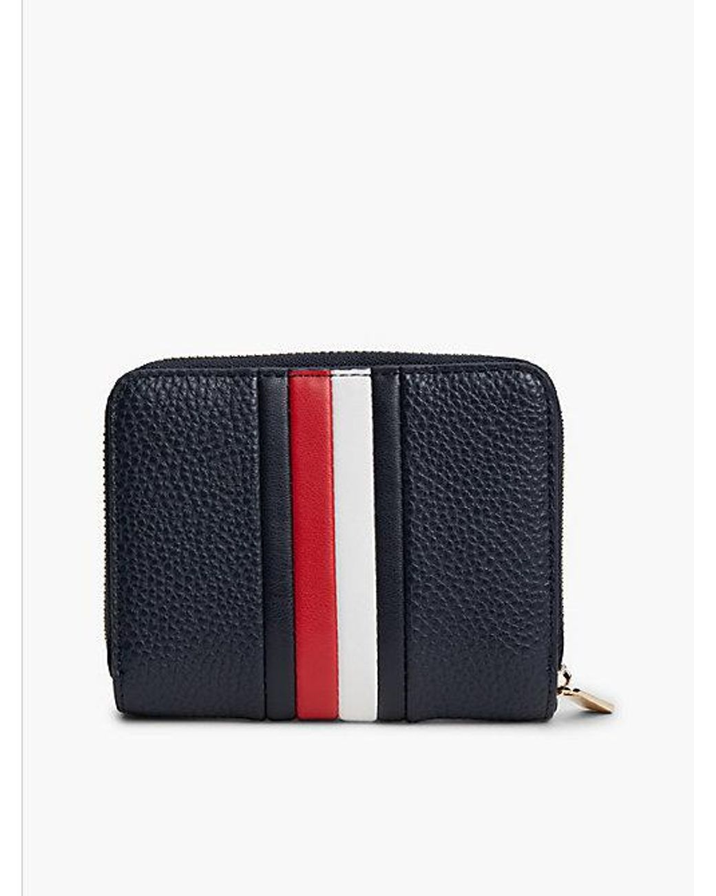 Tommy Hilfiger Blue Hilfiger Icon Global Stripe Zip Around Wallet
