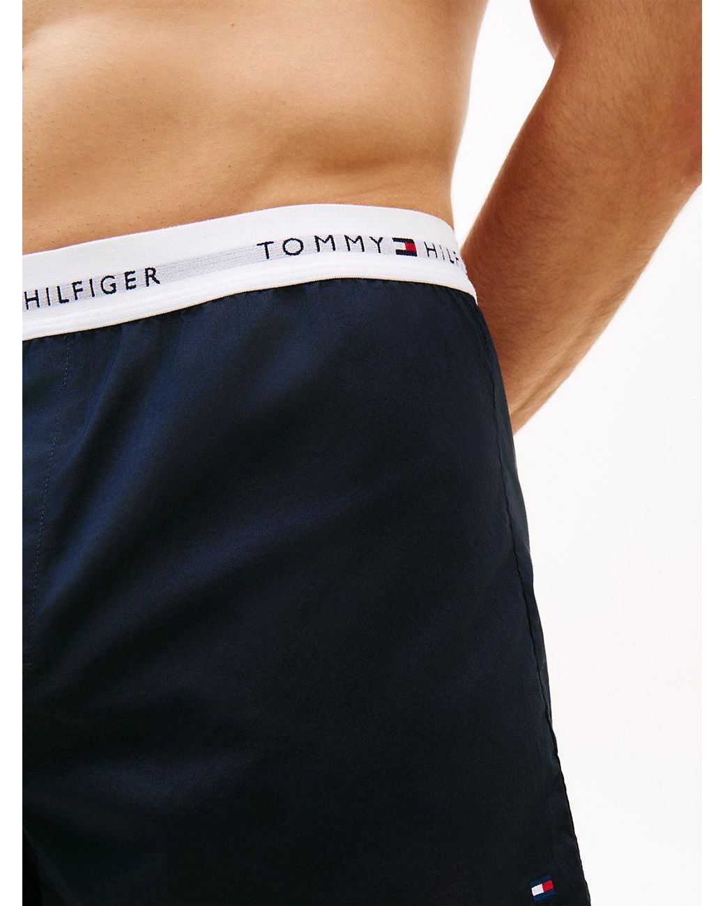 Tommy Hilfiger Blue 2-Pack Signature Logo Woven Boxer Shorts for men