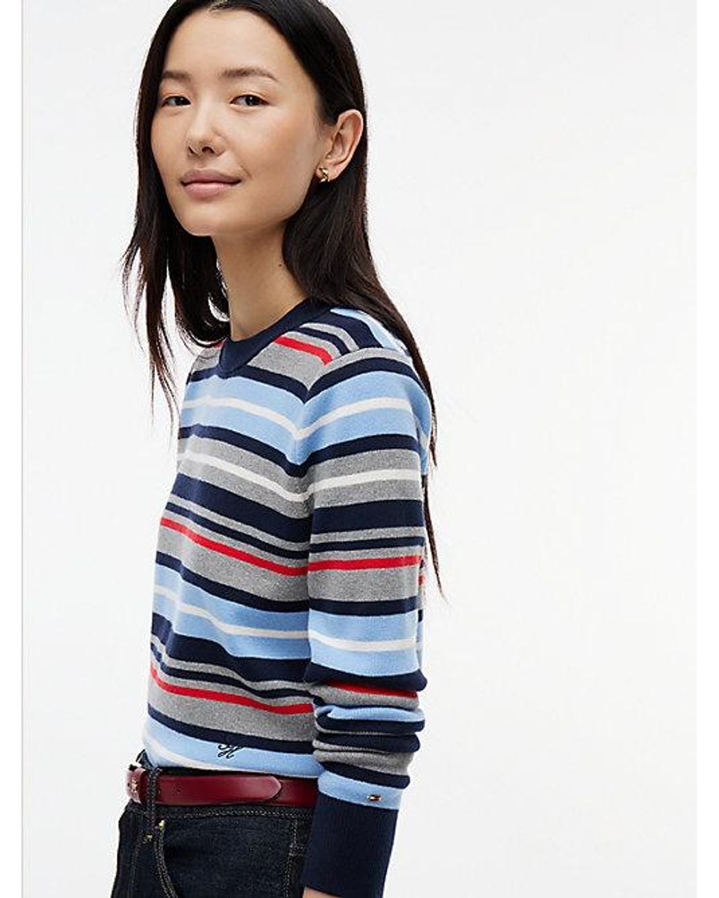 Tommy Hilfiger Blue Premium Knit Crew Neck Jumper