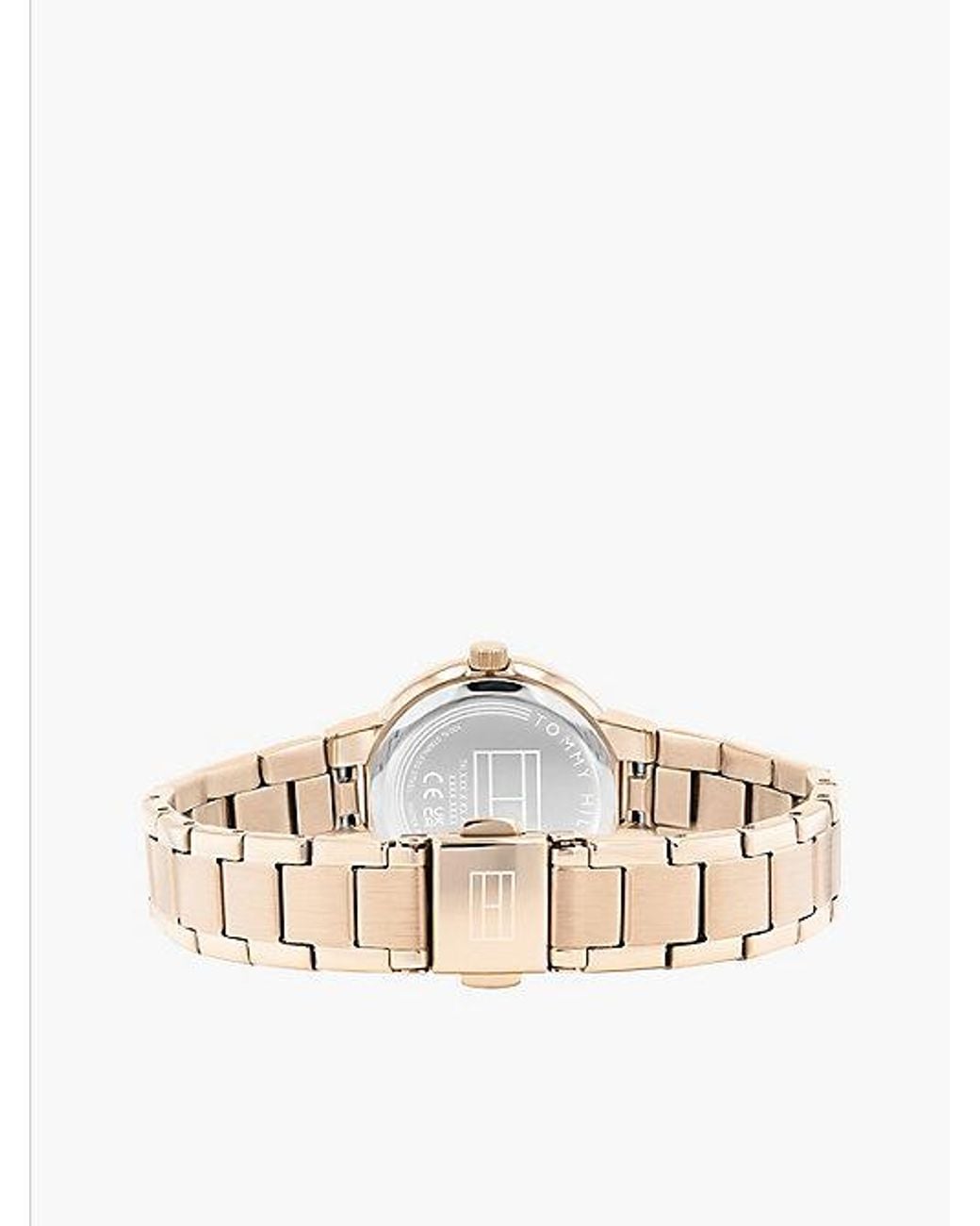 Tommy Hilfiger Metallic Carnation Plated Chain Link Watch