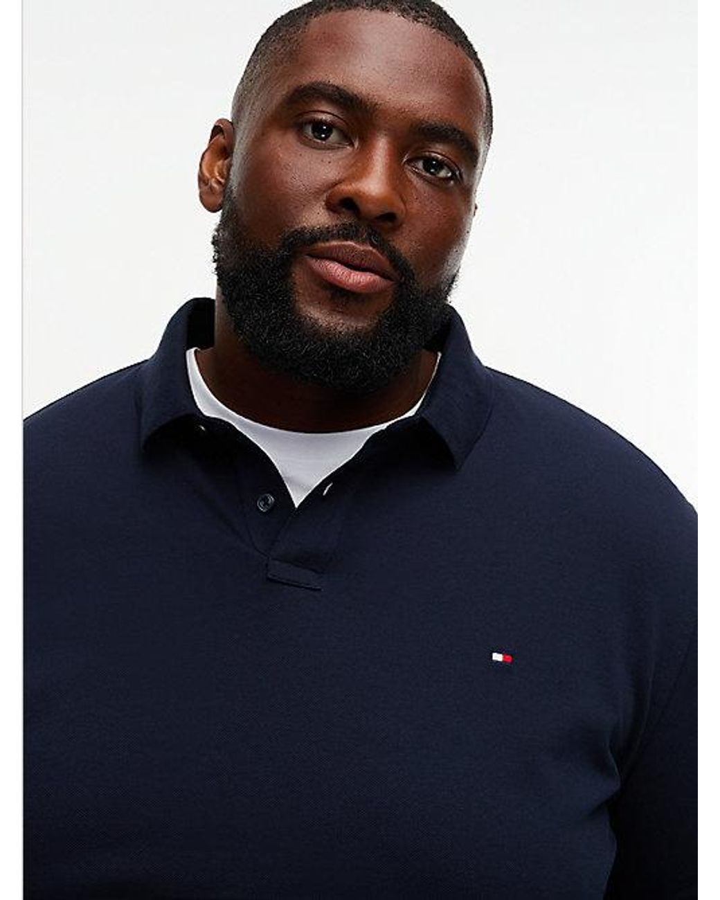 Tommy Hilfiger Blue Plus 1985 Regular Fit Long Sleeve Polo Shirt for men