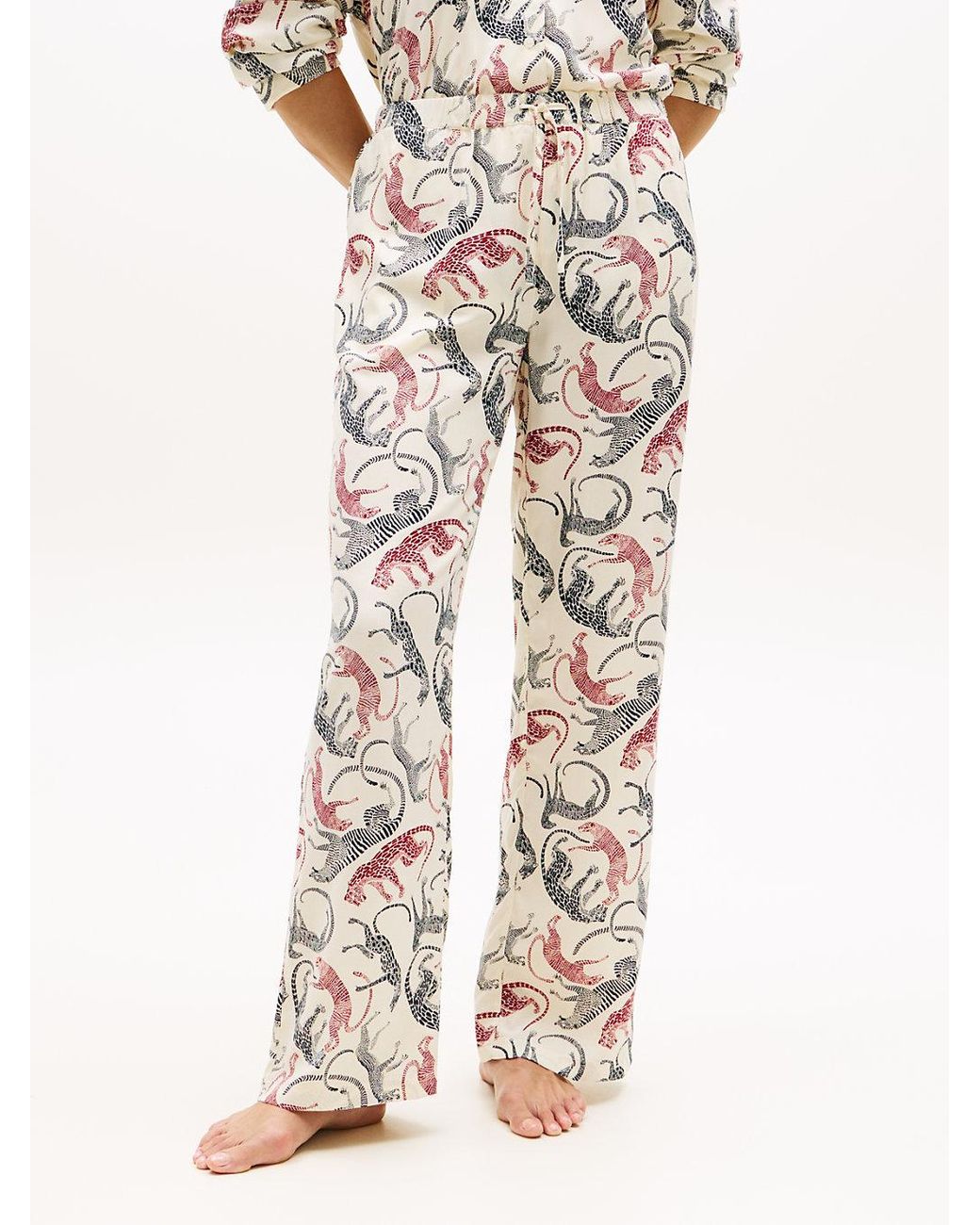 Tommy Hilfiger White Essential Relaxed Drawstring Pyjama Bottoms