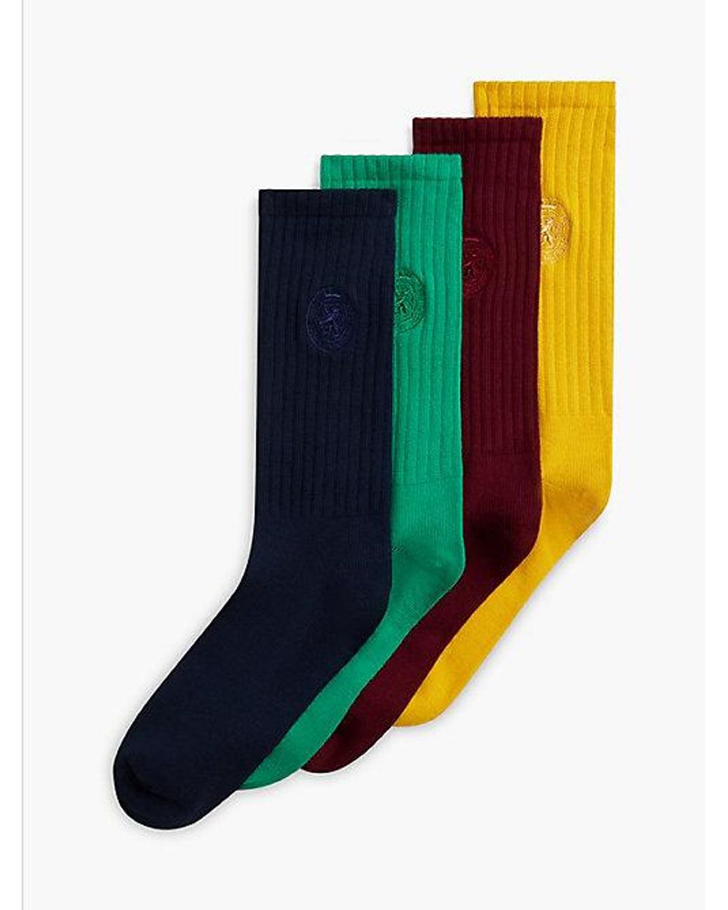 Tommy Hilfiger Gray 4 Pack Crest Ribbed Socks Gift Box for men