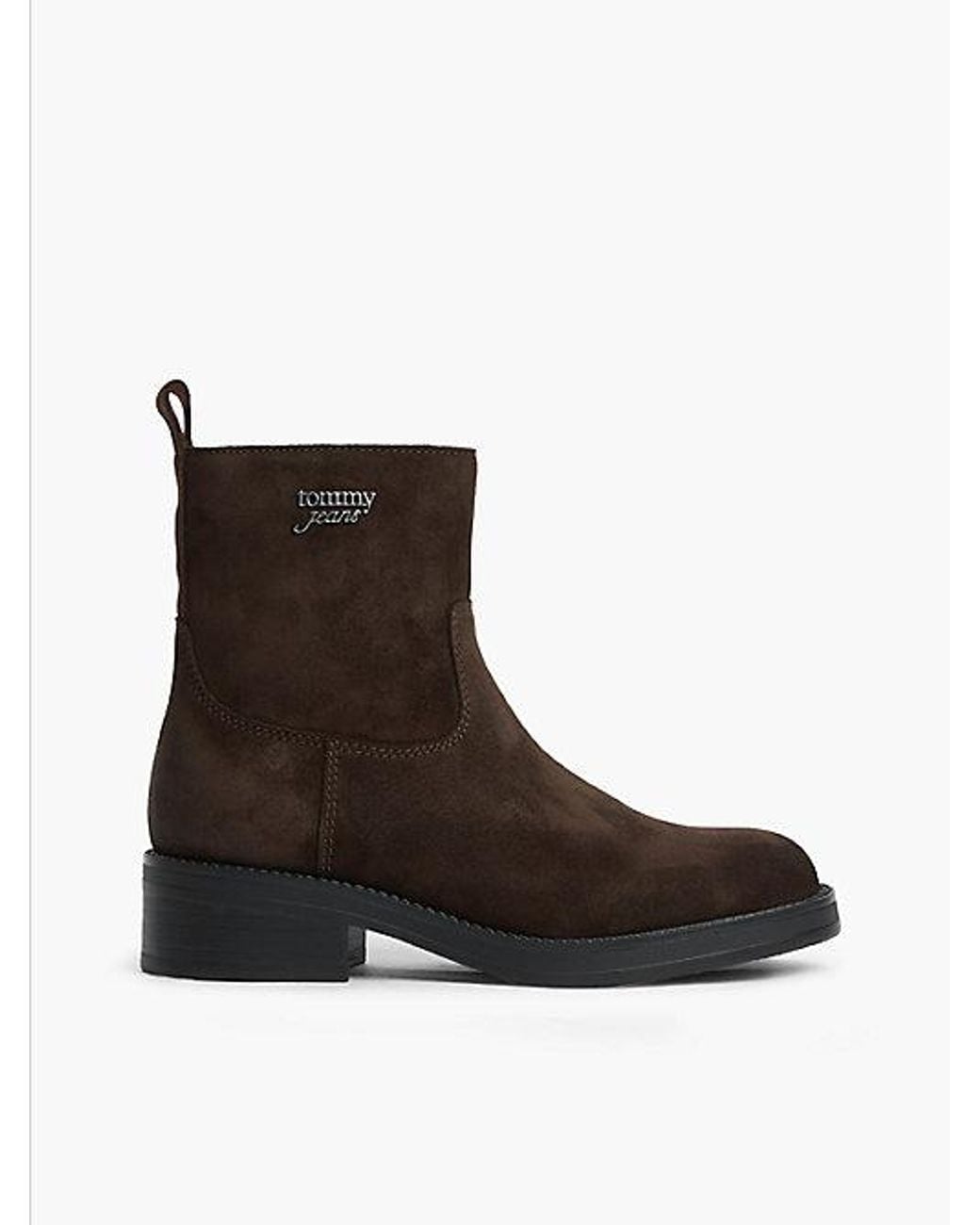 Tommy Hilfiger Brown Tommy Jeans Suede Soft Outsole Chelsea Boots
