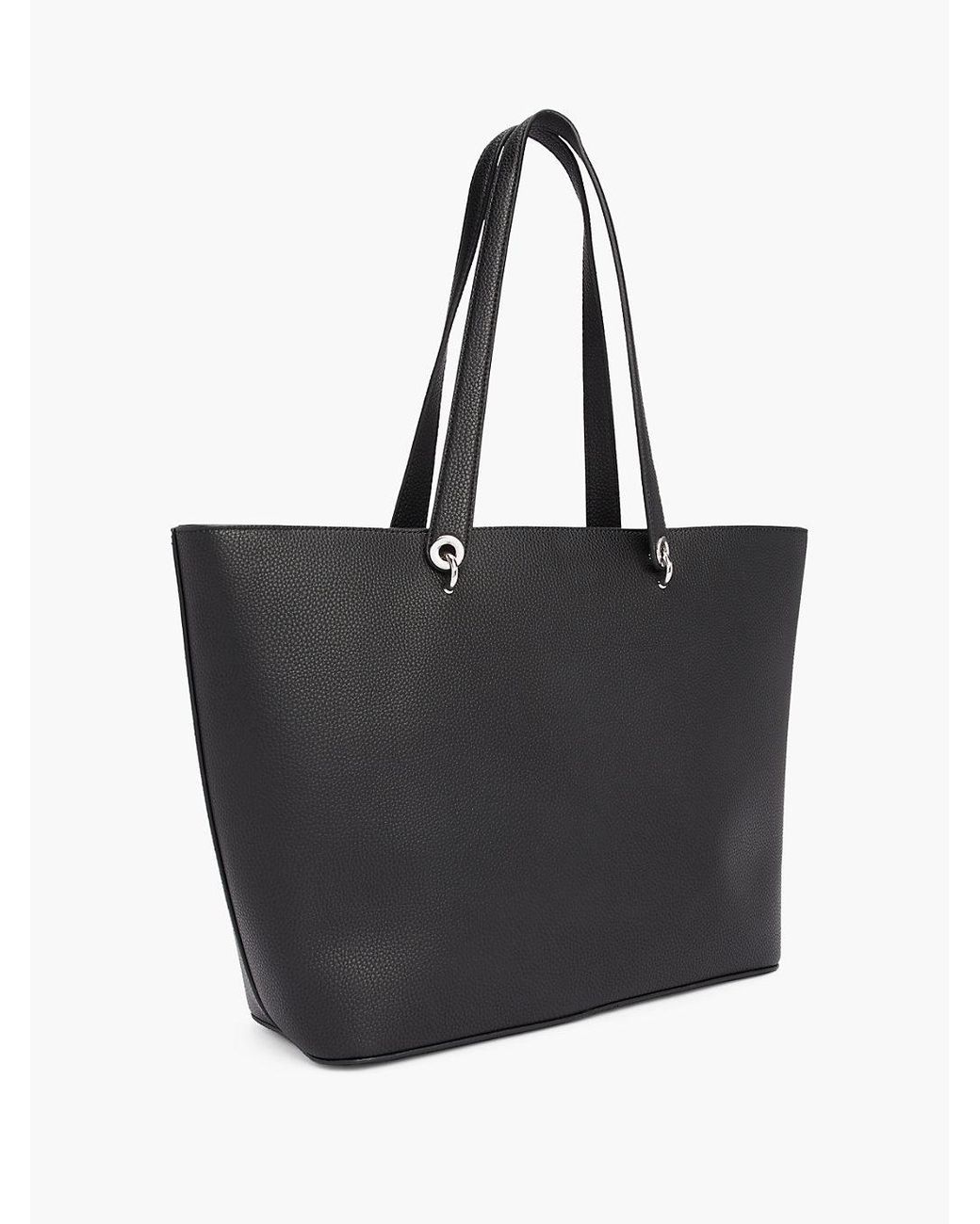 Tommy Hilfiger Black Th Emblem Tote