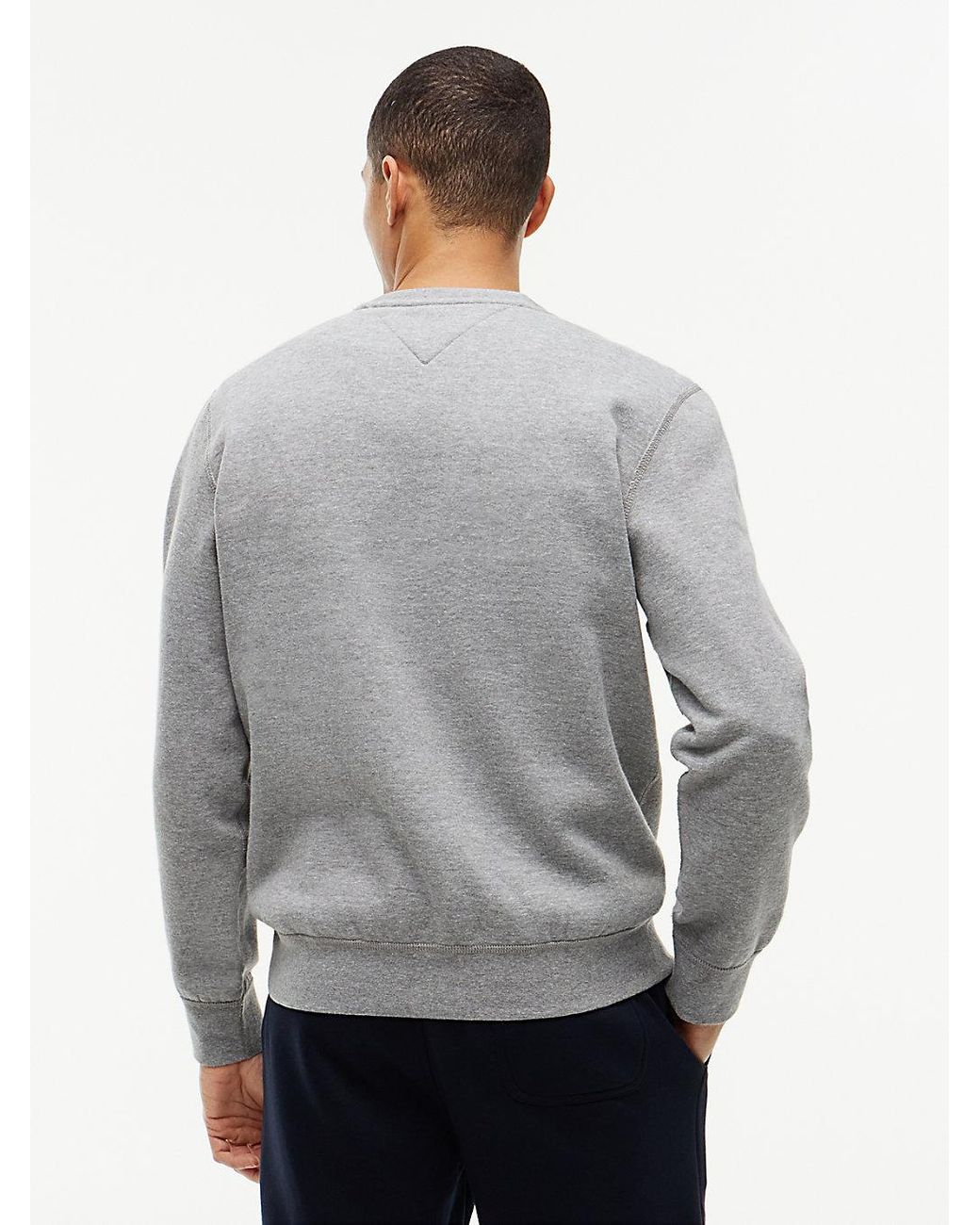 Tommy Hilfiger Gray Fleece Crew Neck Sweatshirt for men